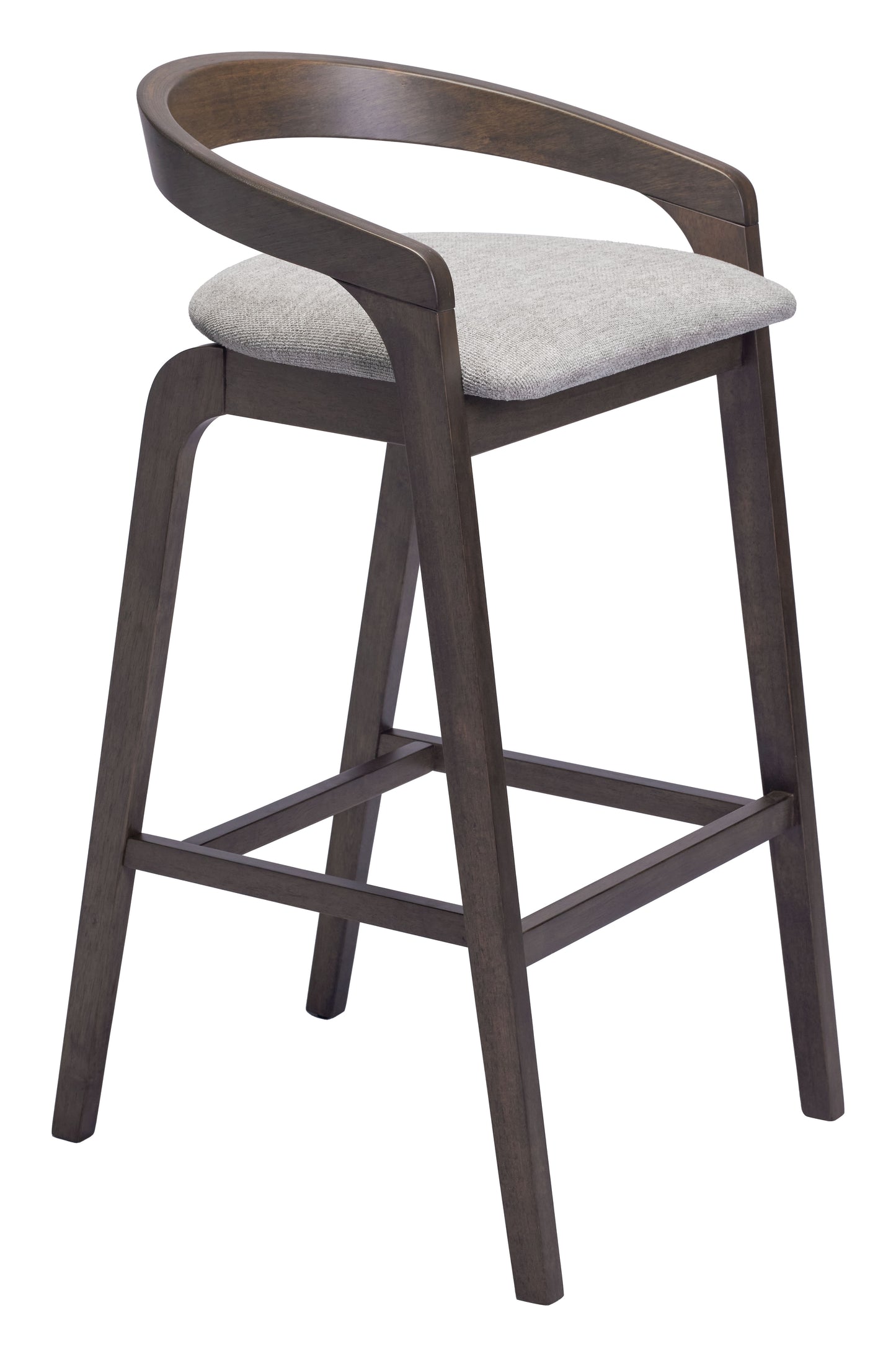 Troy Barstool (Set of 2) Dove Gray & Espresso - Disselt Designs