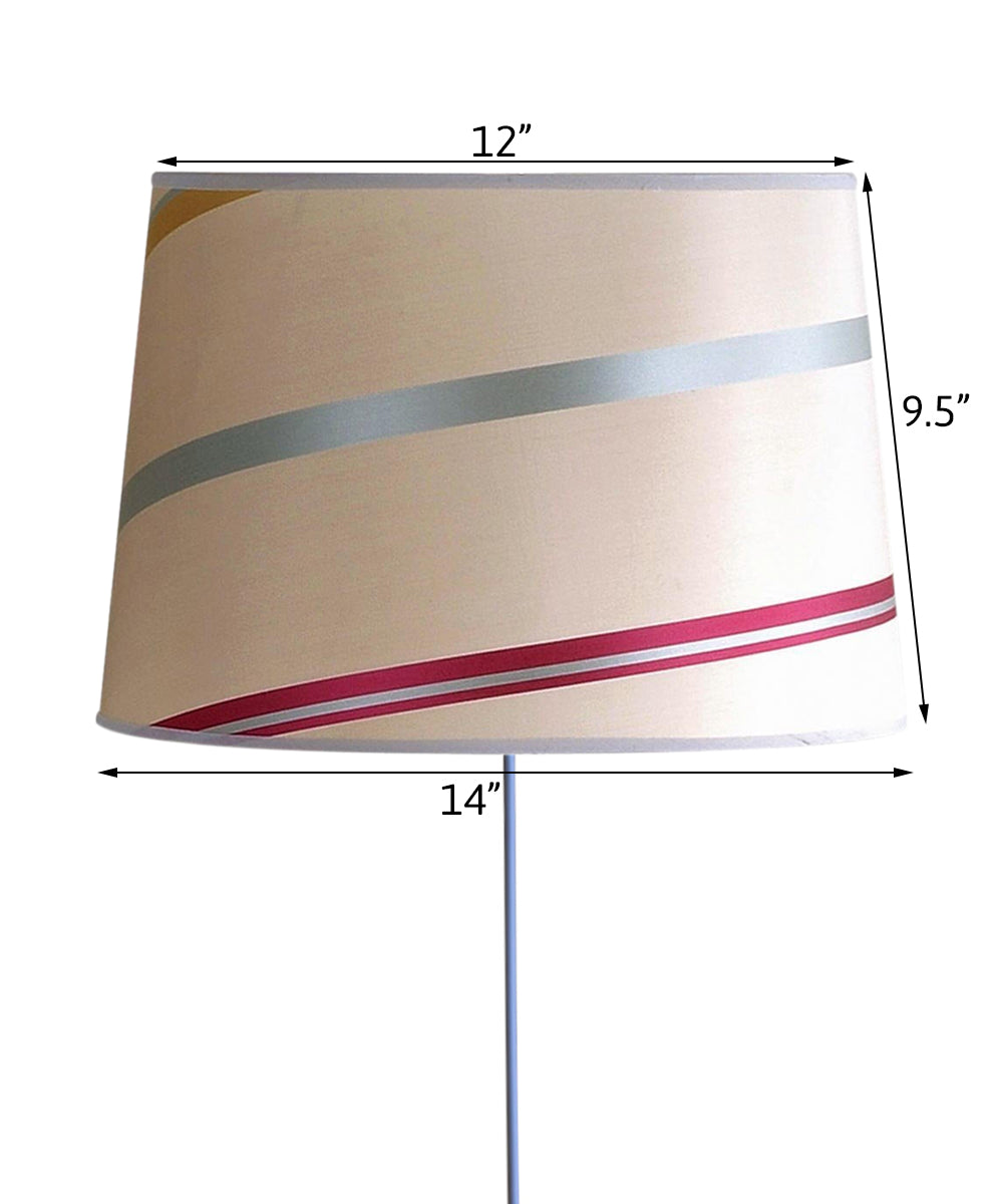 Floating Shade Plug-In Wall Light Juliette Drum Silk Shade 12x14x9.5