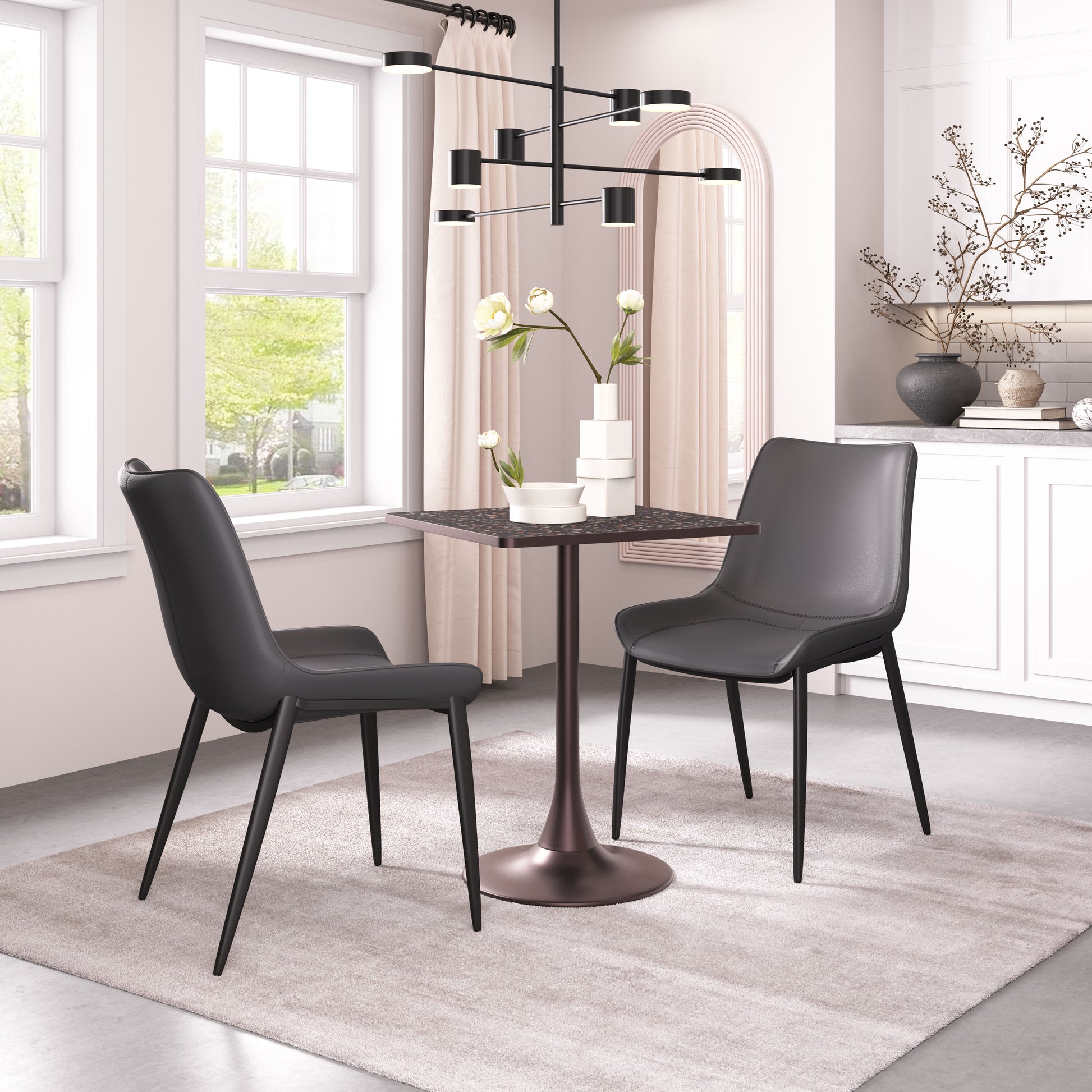 Magnus Dining Chair (Set of 2) Black - Disselt Designs