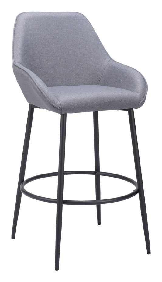 Vila Barstool (Set of 2) Gray - Disselt Designs