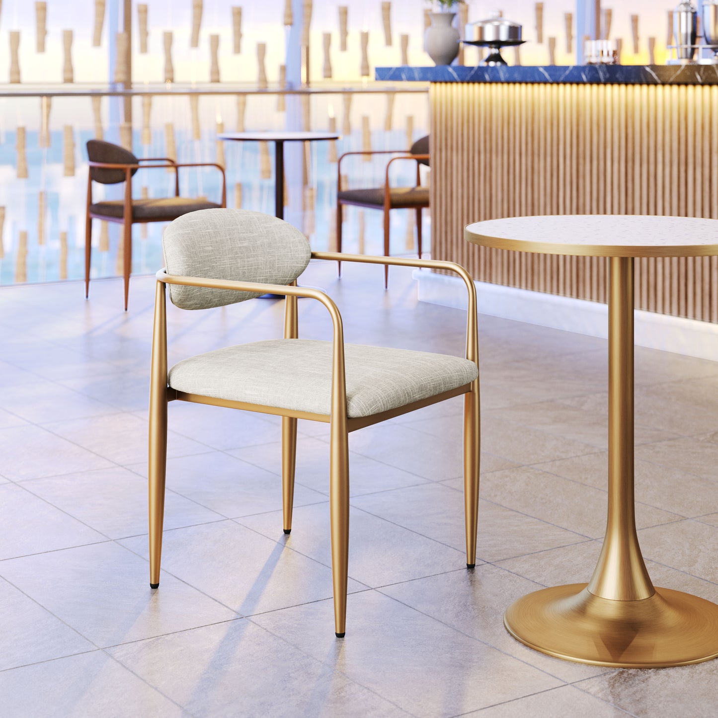 Zen Dining Chair (Set of 2) Quill Gray - Disselt Designs