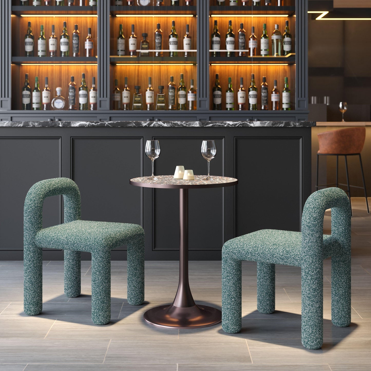 Arum Dining Chair (Set of 2) Snowy Green - Disselt Designs