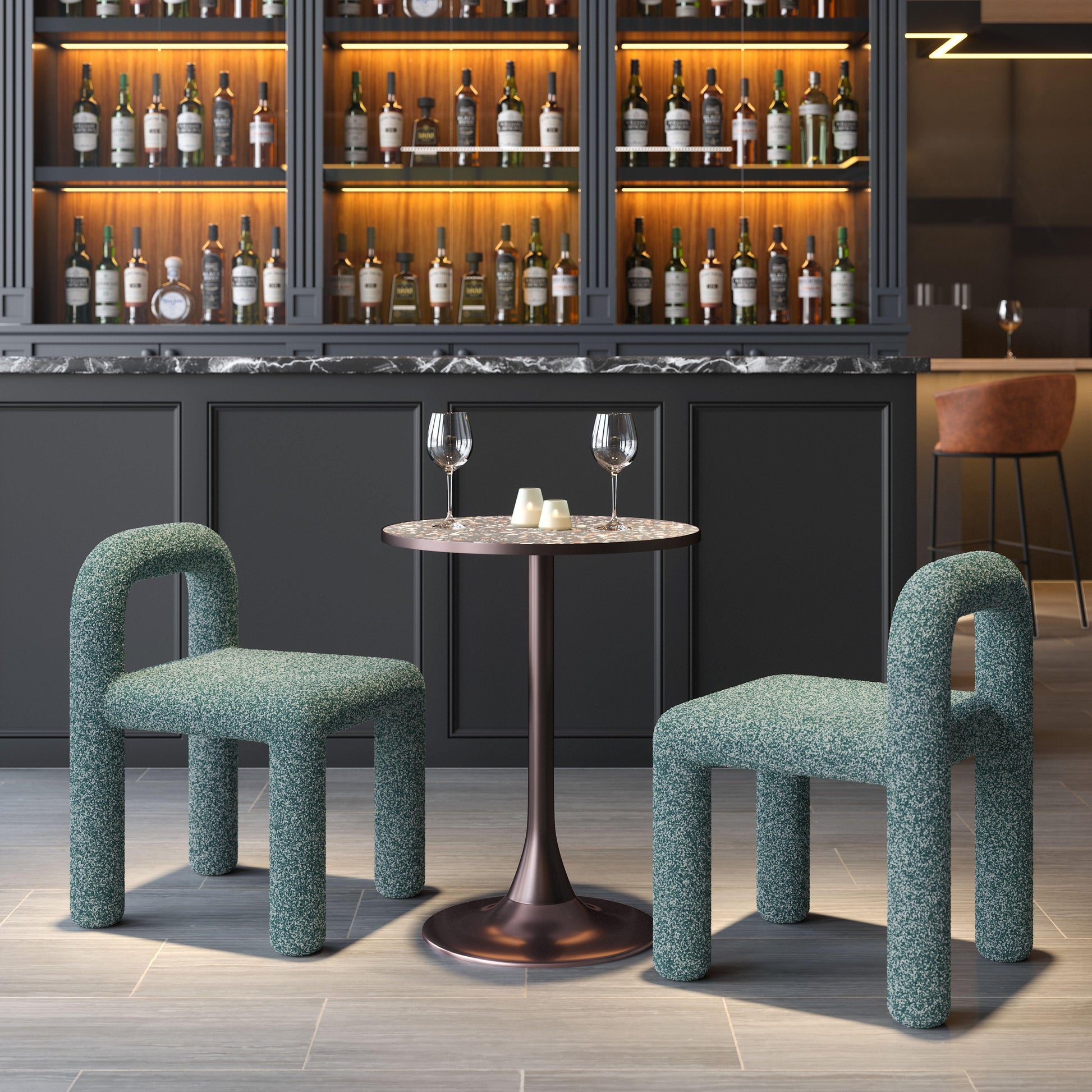 Arum Dining Chair (Set of 2) Snowy Green - Disselt Designs