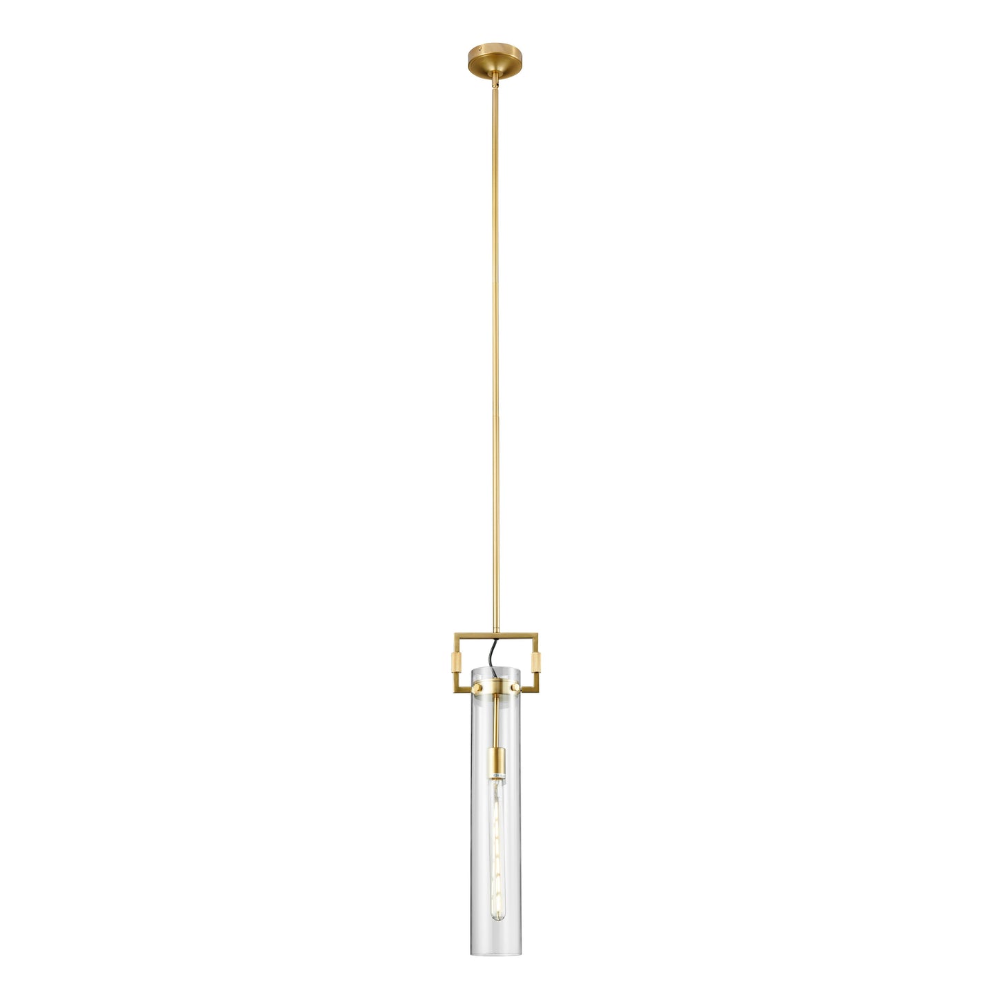 Zeus 1 LED Light Pendant // Crystal & Gold - Disselt Designs