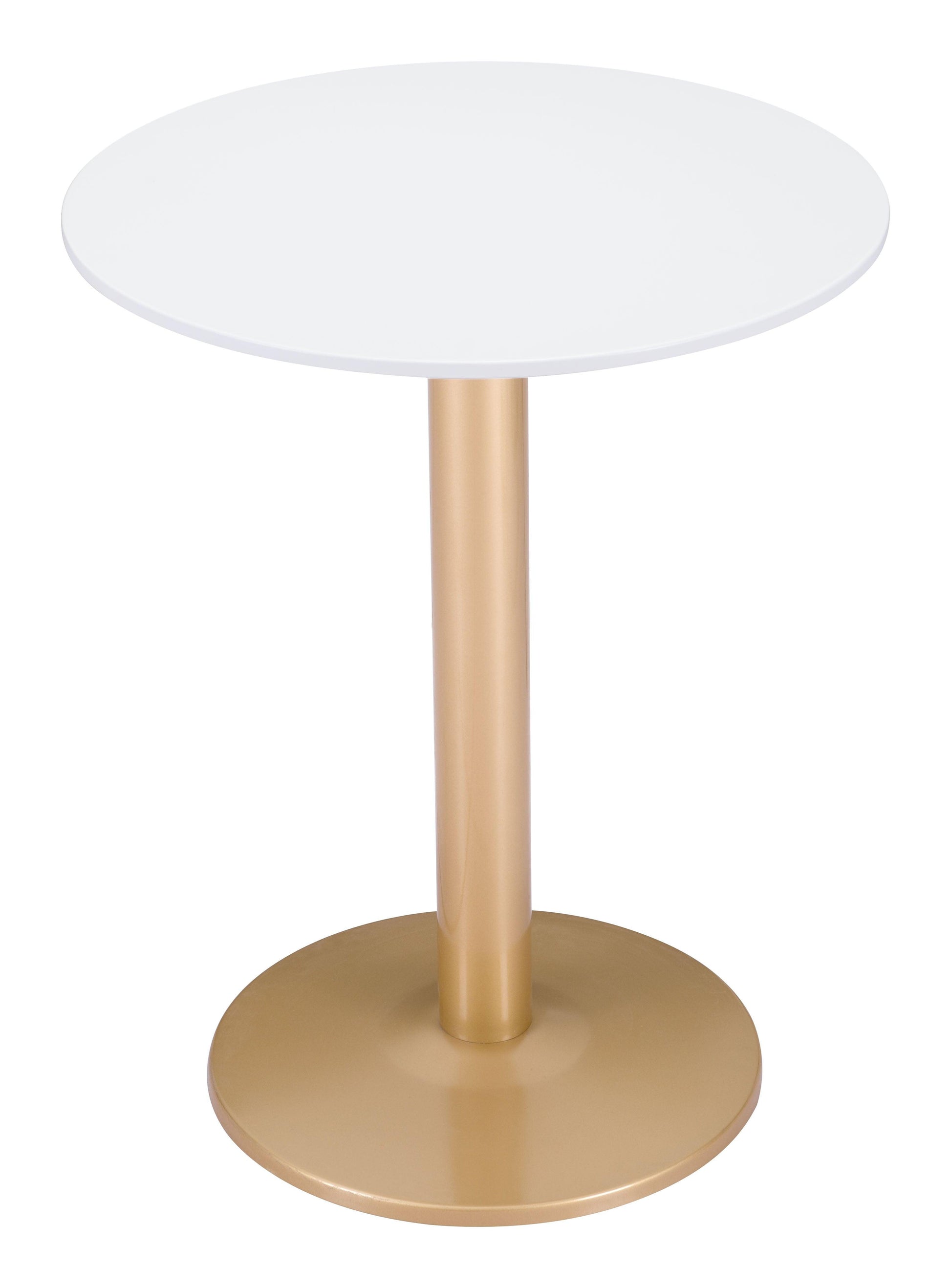 Alto Bistro Table White & Gold - Disselt Designs