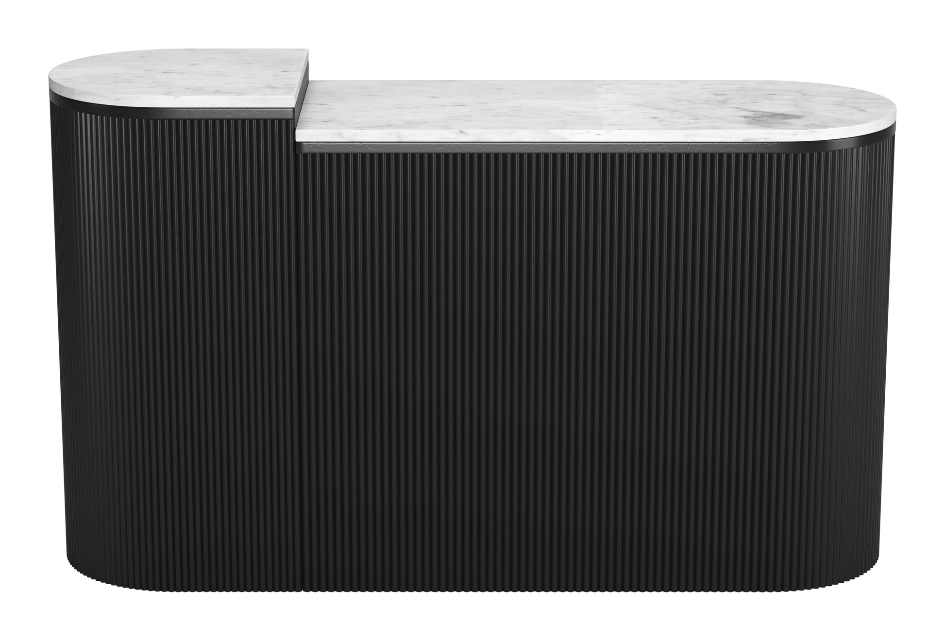 Ormara Console Table Set (2-Piece) White & Black - Disselt Designs