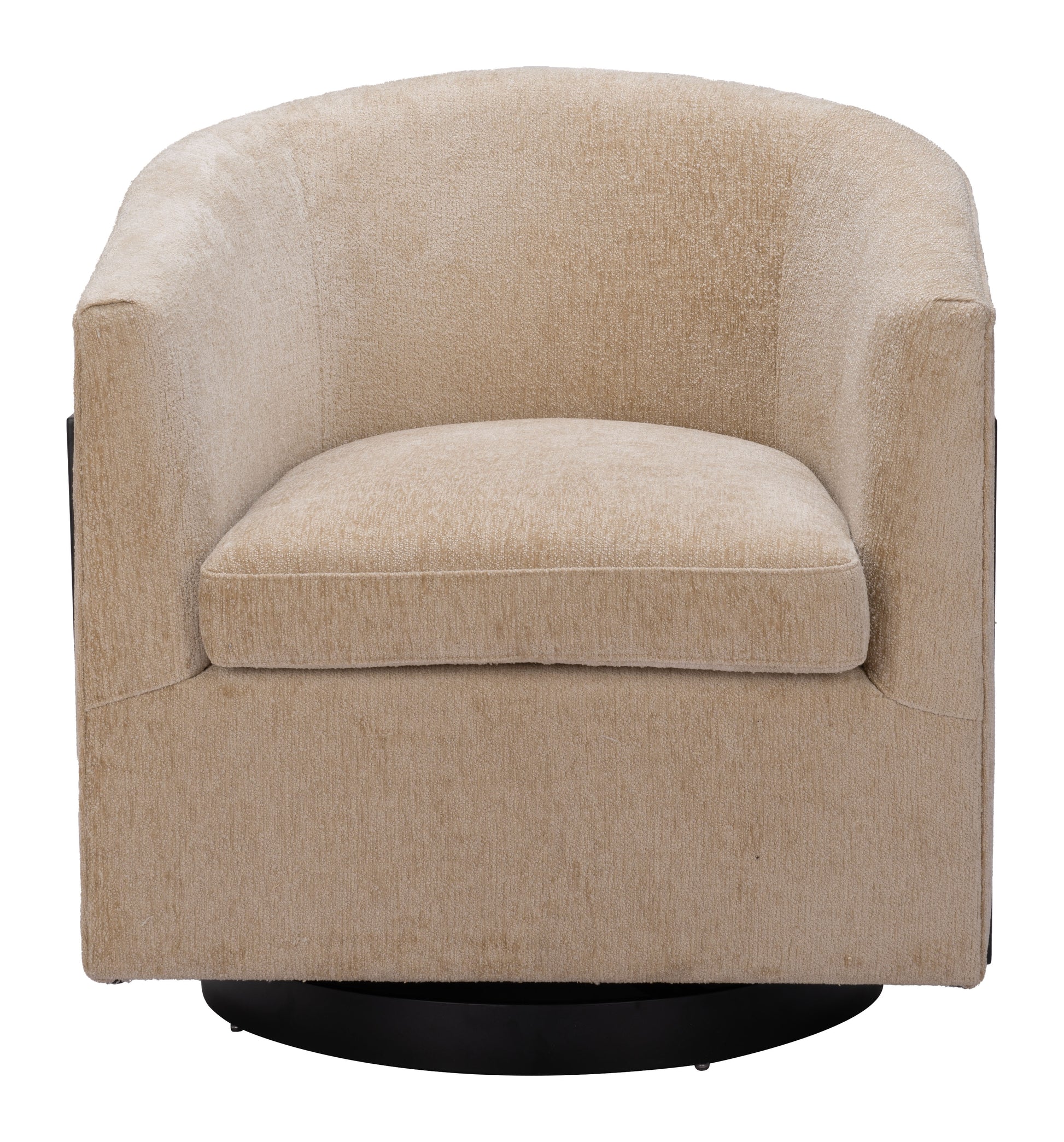 Hanko Swivel Chair Golden Beige - Disselt Designs
