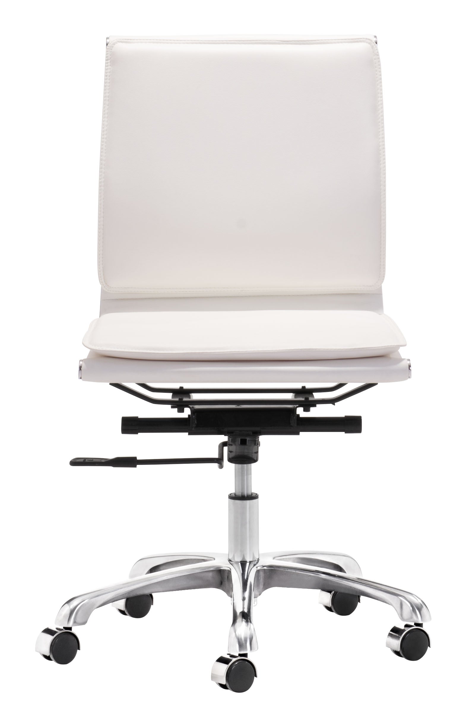 Lider Plus Armless Office Chair White - Disselt Designs