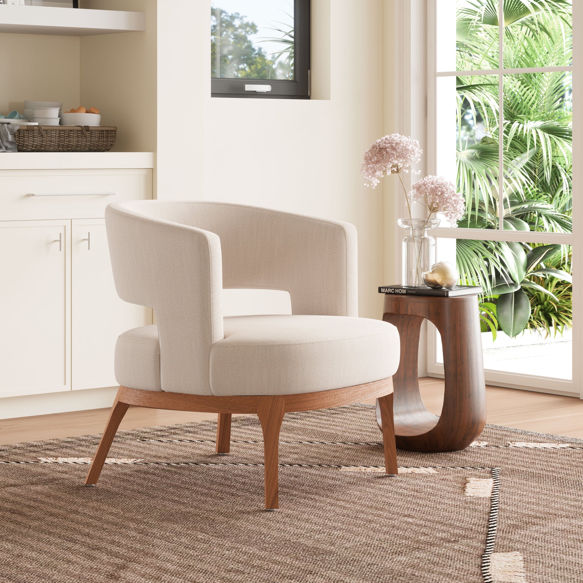 Penryn Accent Chair Beige - Disselt Designs
