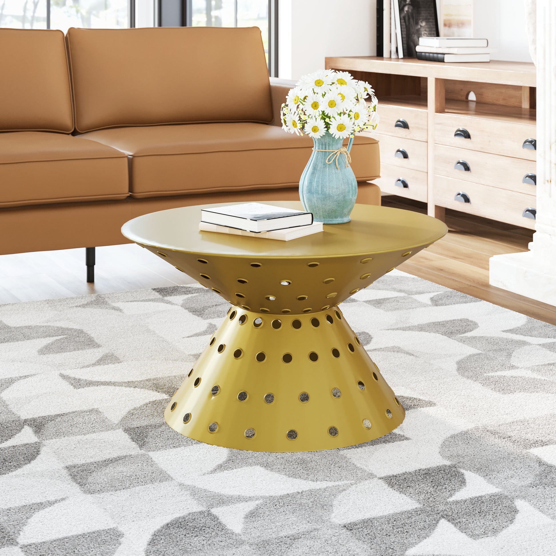 Electron Coffee Table Gold - Disselt Designs