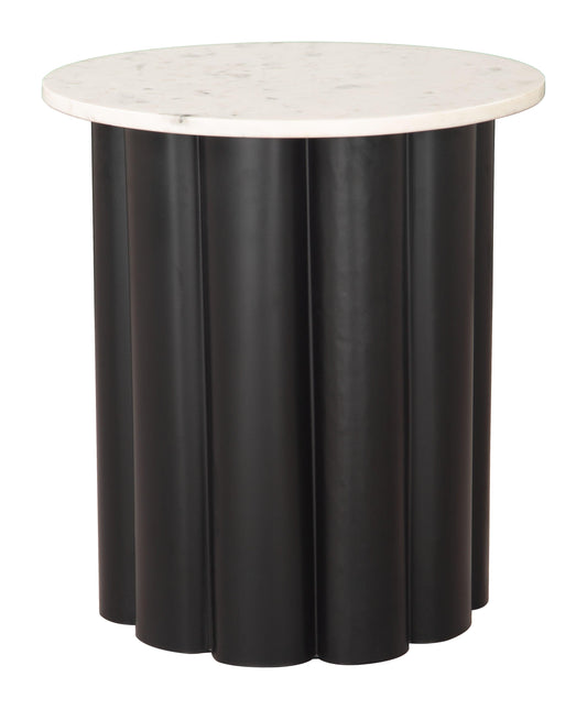 Slika Side Table White & Black - Disselt Designs
