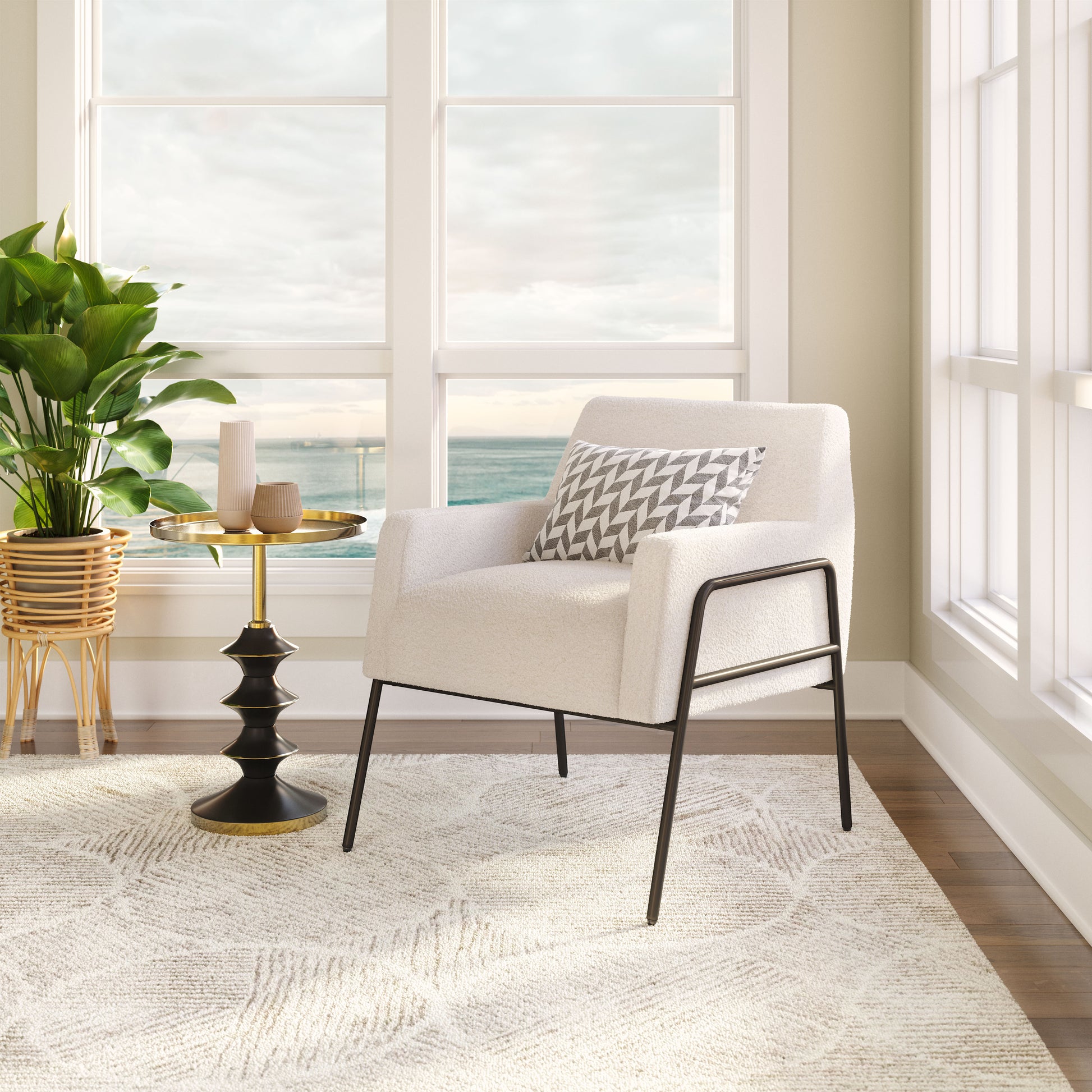 Charleston Accent Chair Cream - Disselt Designs