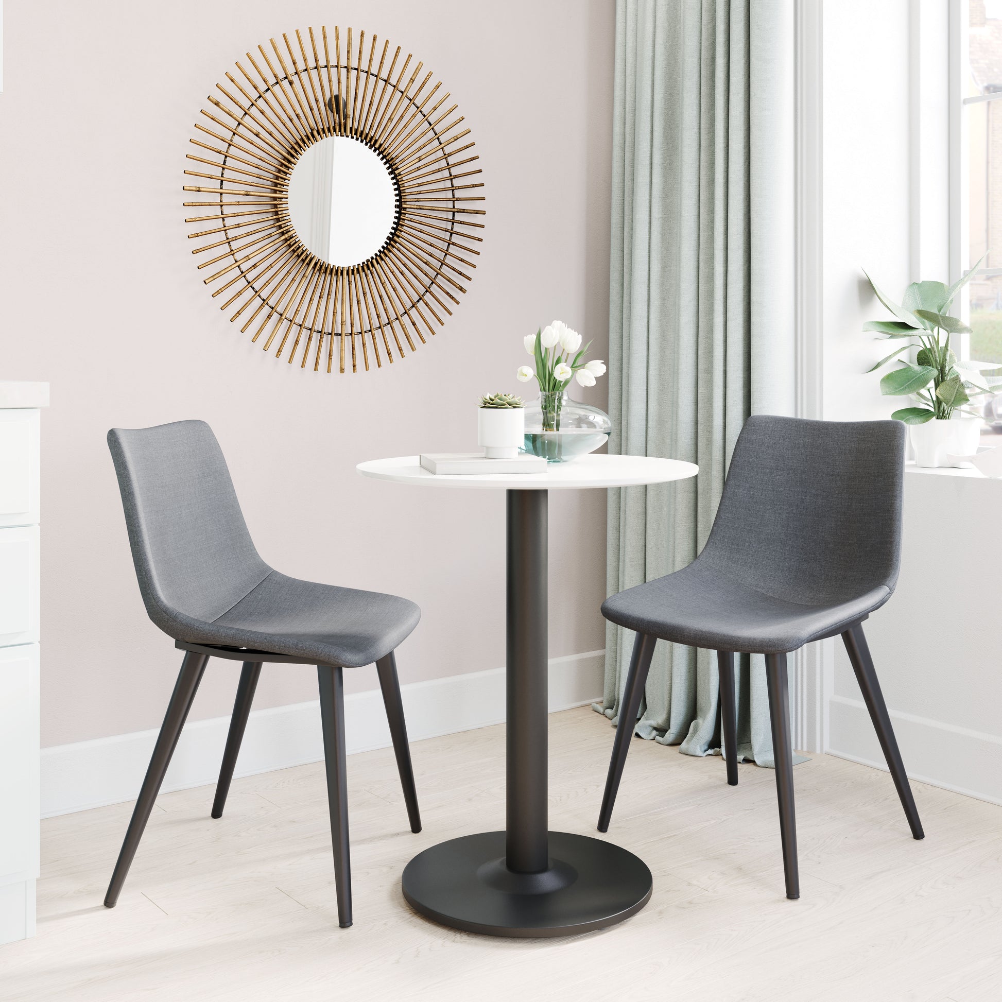 Daniel Dining Chair (Set of 2) Gray - Disselt Designs
