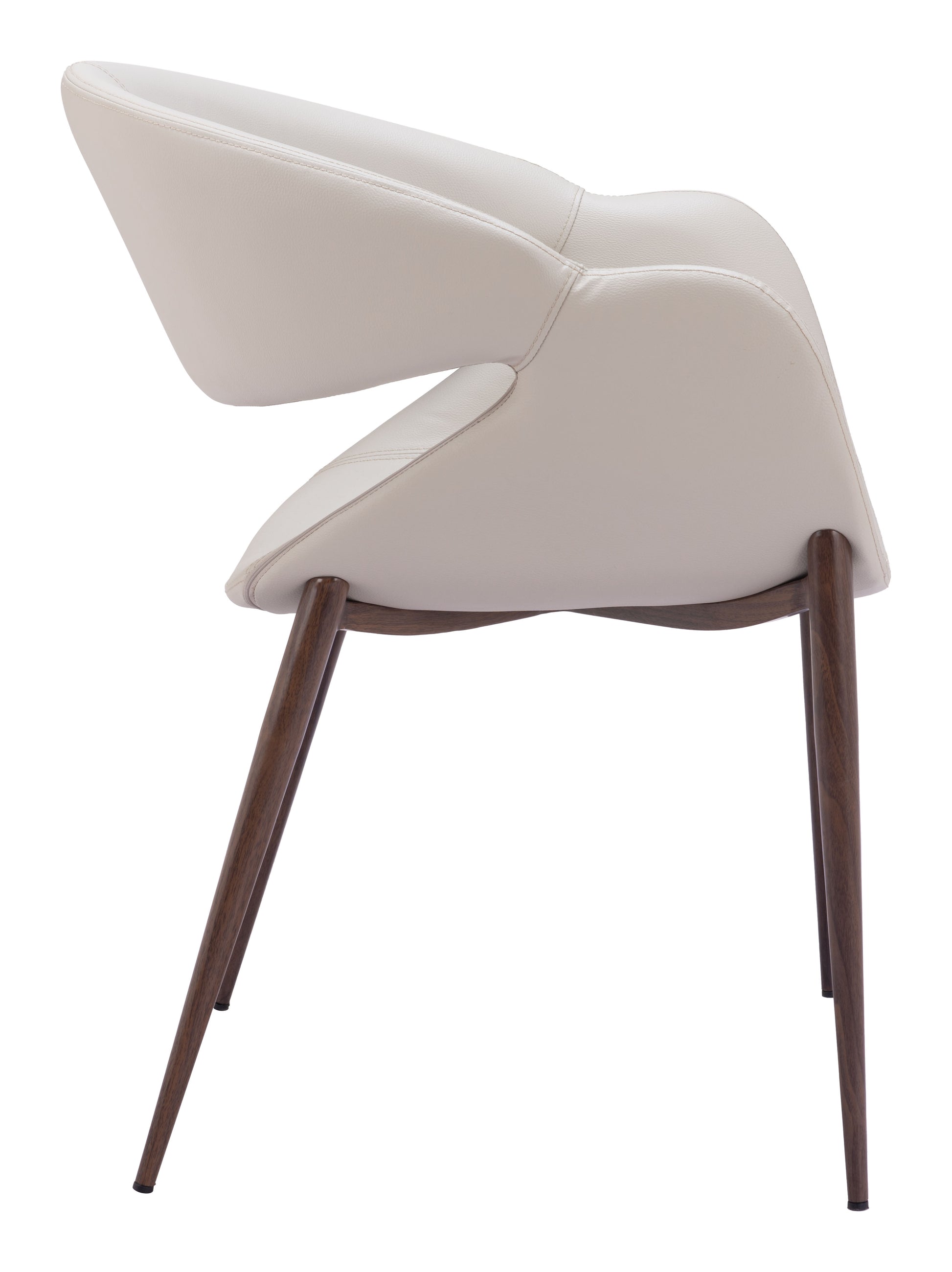Limay Dining Chair (Set of 2) Beige & Walnut - Disselt Designs