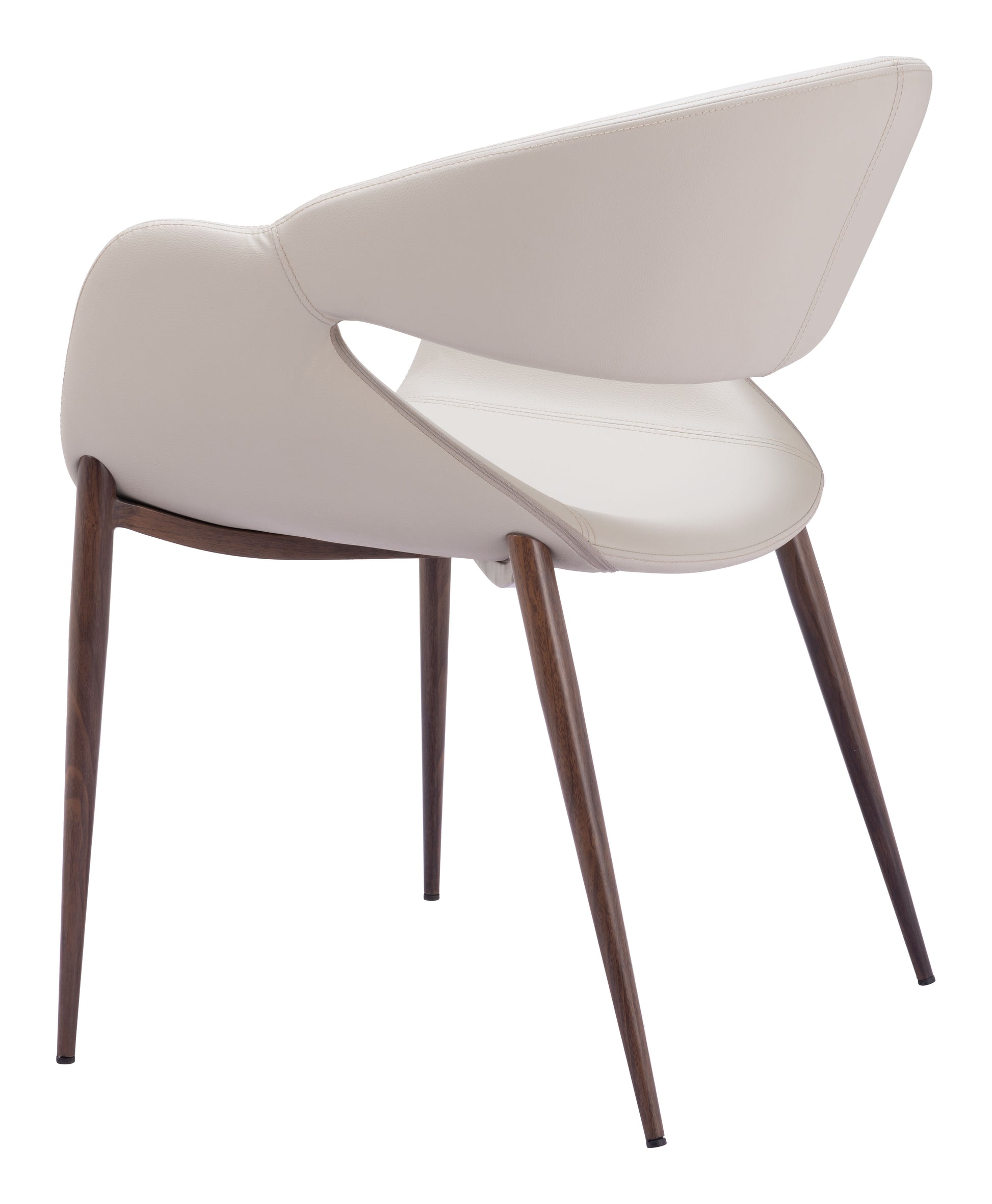 Limay Dining Chair (Set of 2) Beige & Walnut - Disselt Designs