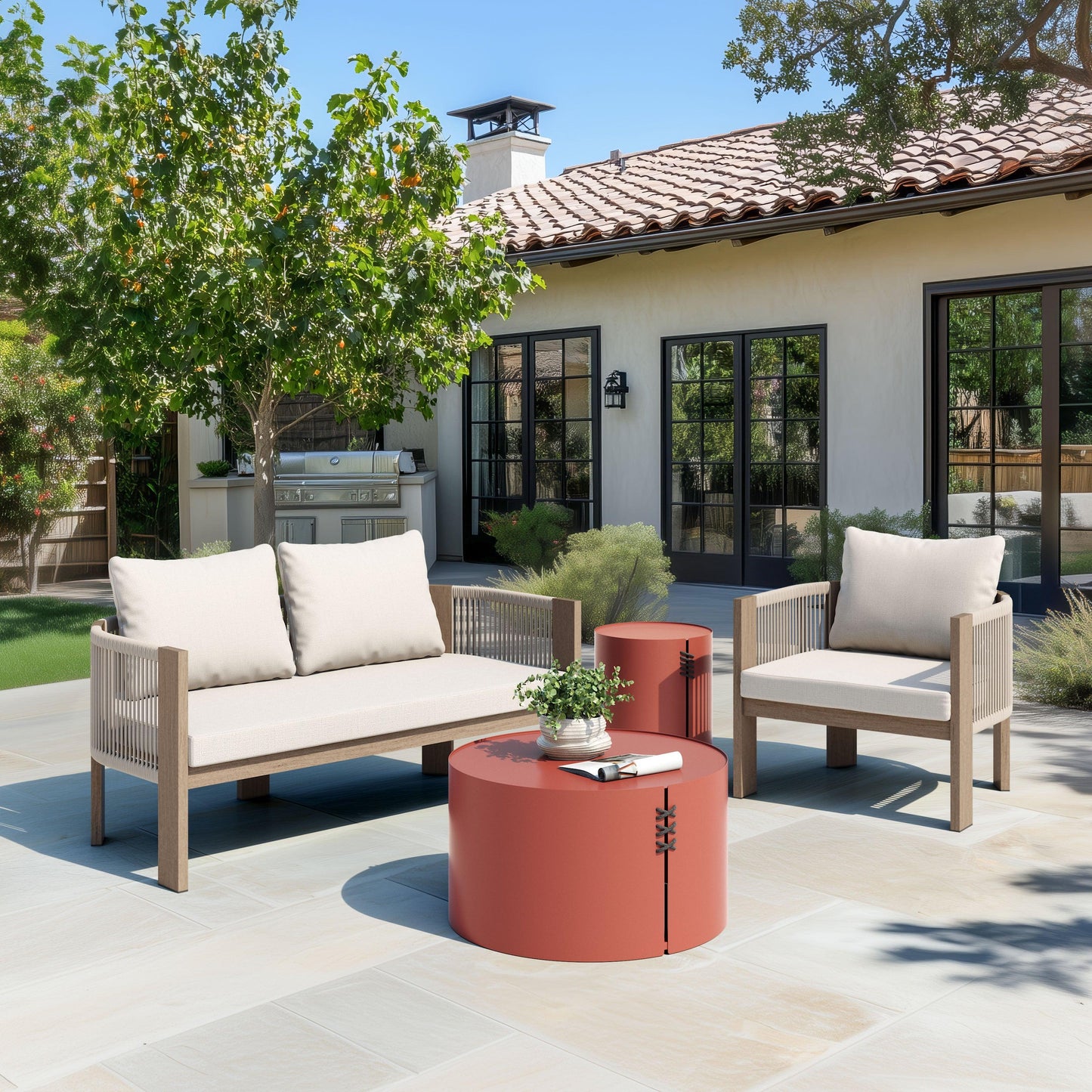 Bayu Side Table Brown - Disselt Designs