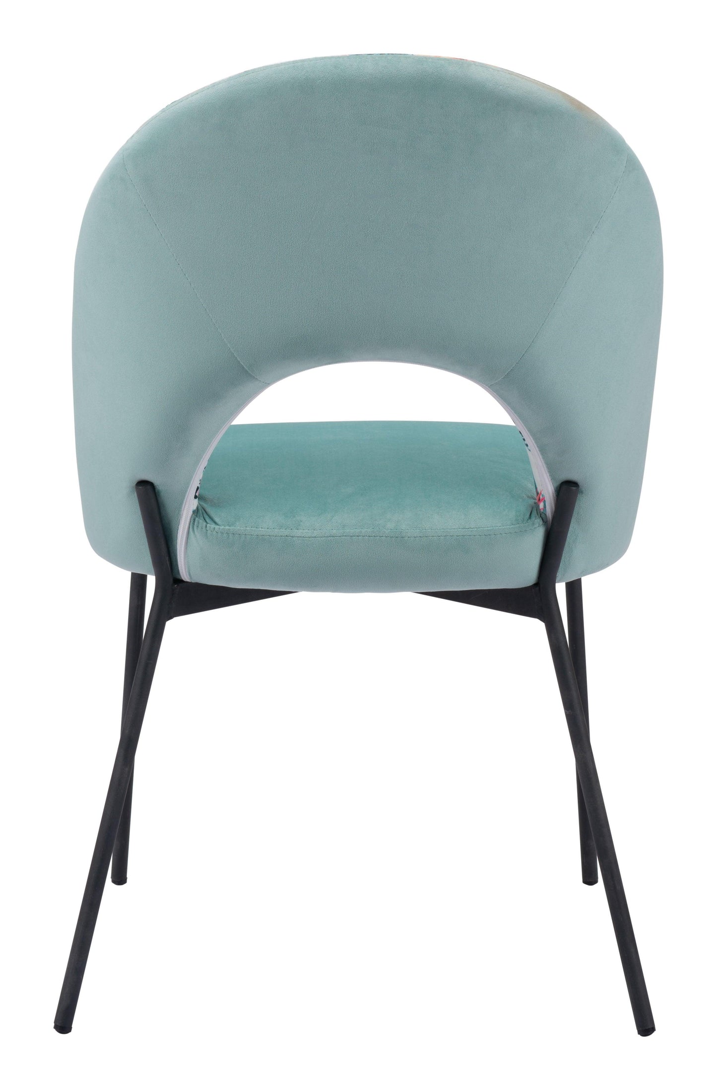 Bethpage Dining Chair (Set of 2) Multicolor Print & Green - Disselt Designs