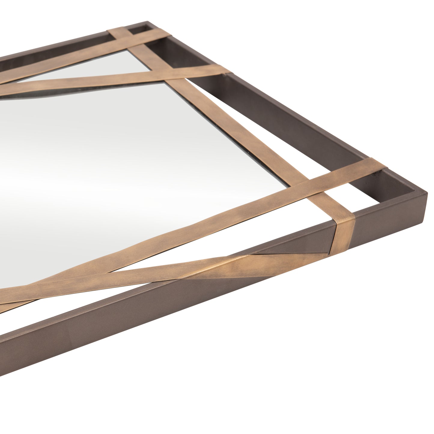 Tolix Mirror Antique Gold & Black - Disselt Designs