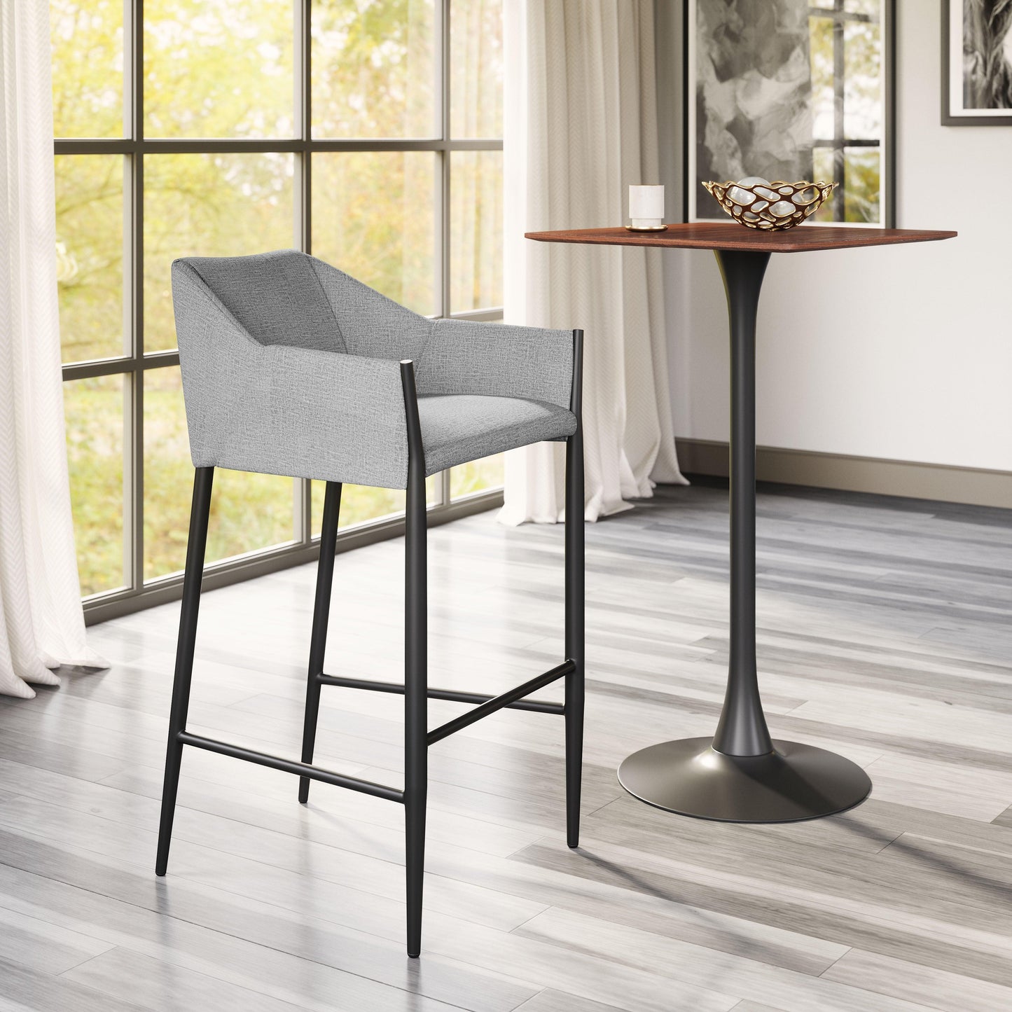 Andover Barstool Slate Gray - Disselt Designs