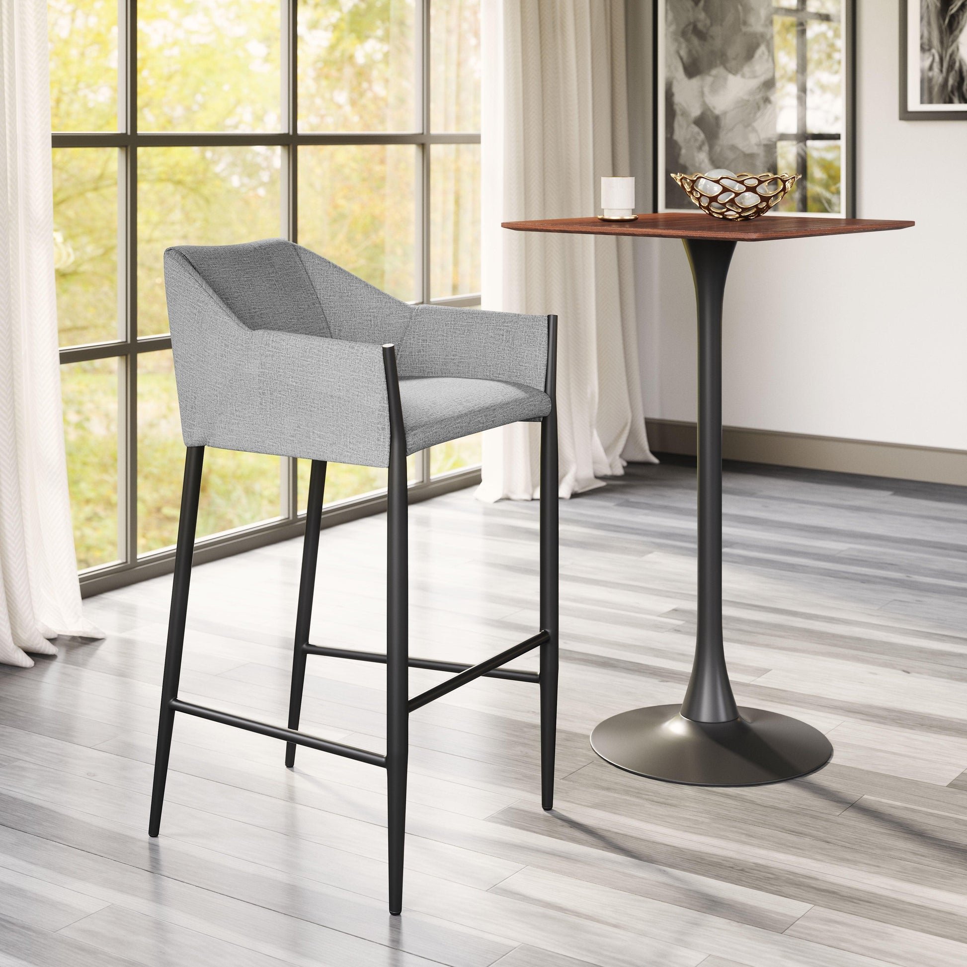 Andover Barstool Slate Gray - Disselt Designs
