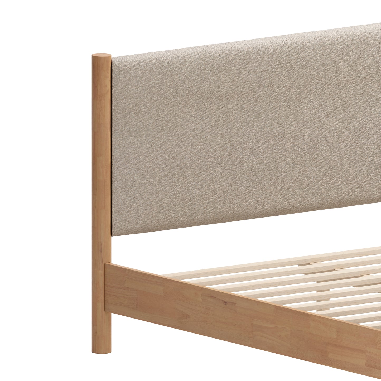 Hadi Queen Bed Beige & Natural - Disselt Designs