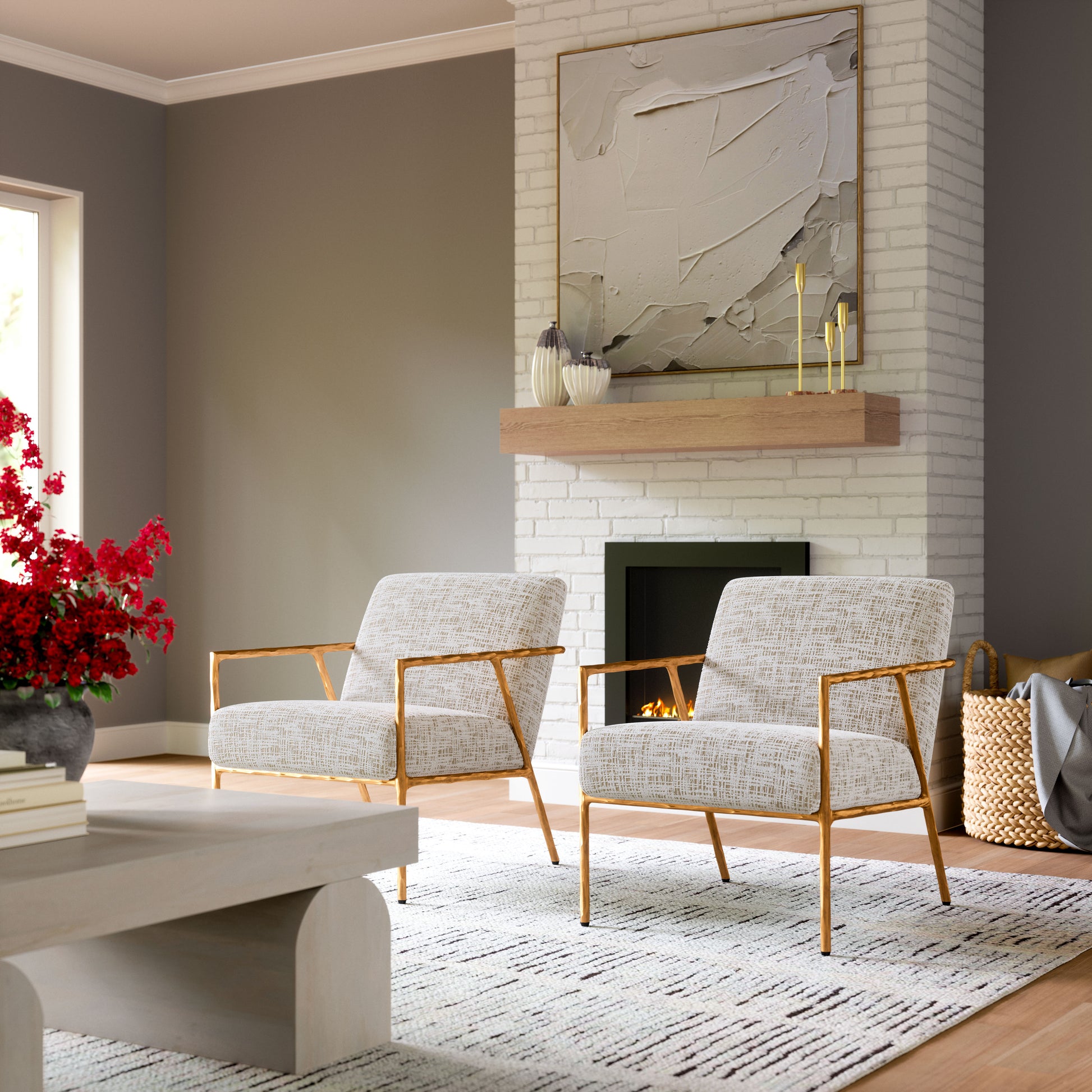Norrebro Accent Chair Beige Frost - Disselt Designs