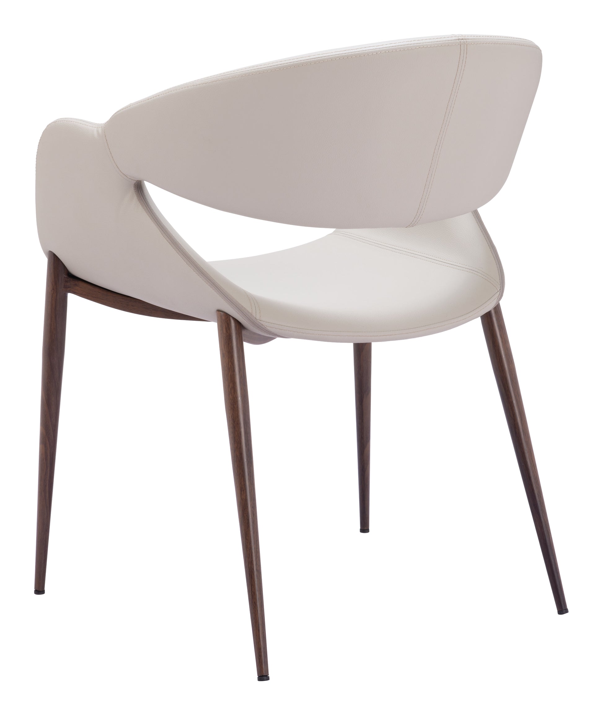Limay Dining Chair (Set of 2) Beige & Walnut - Disselt Designs