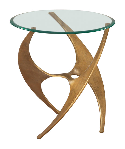 Sabel Side Table Gold - Disselt Designs