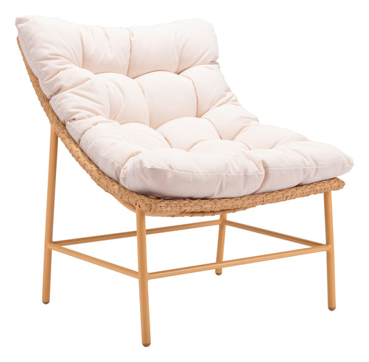 Merilyn Accent Chair Beige & Natural - Disselt Designs