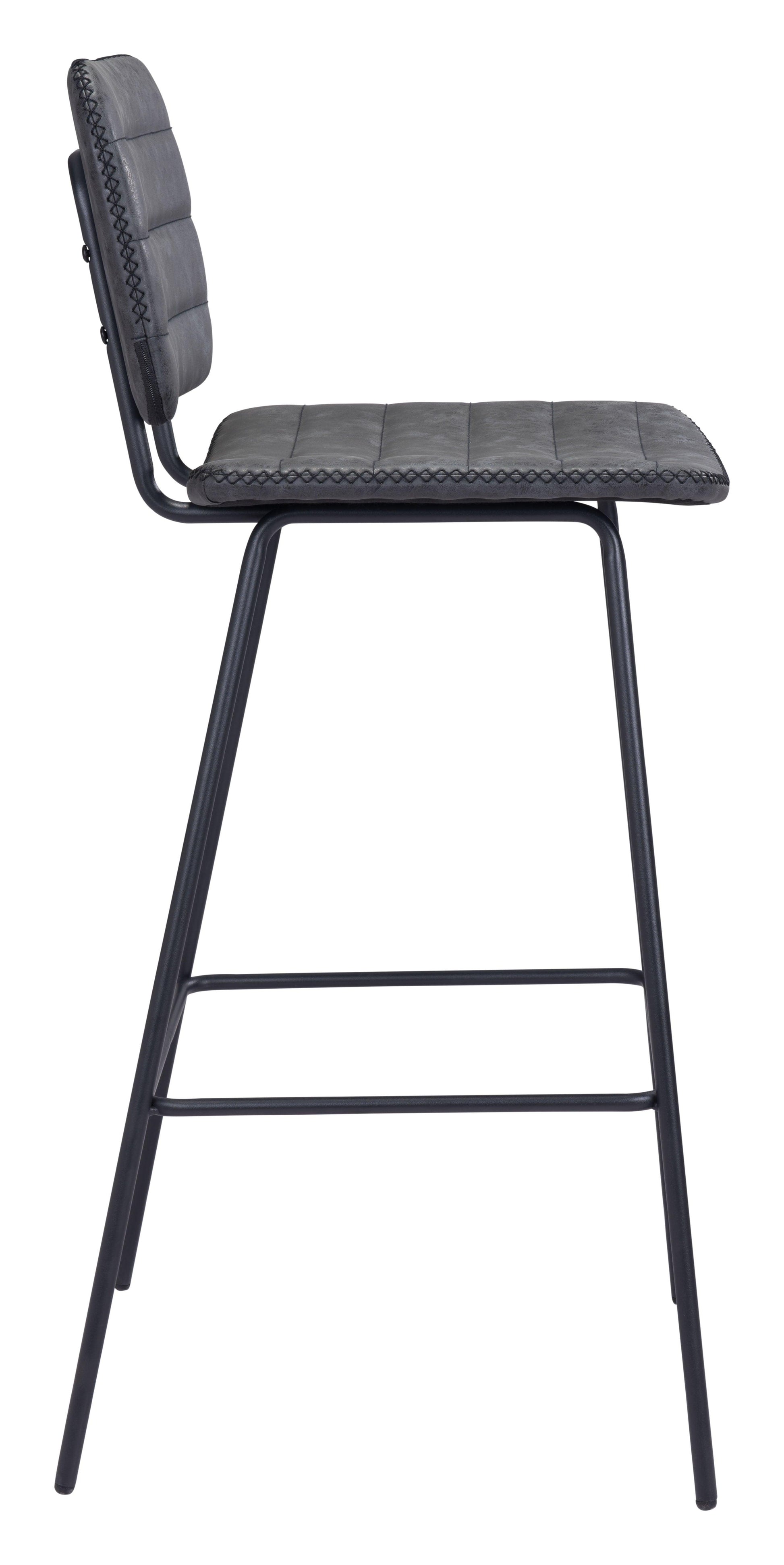 Boston Barstool (Set of 2) Vintage Black - Disselt Designs