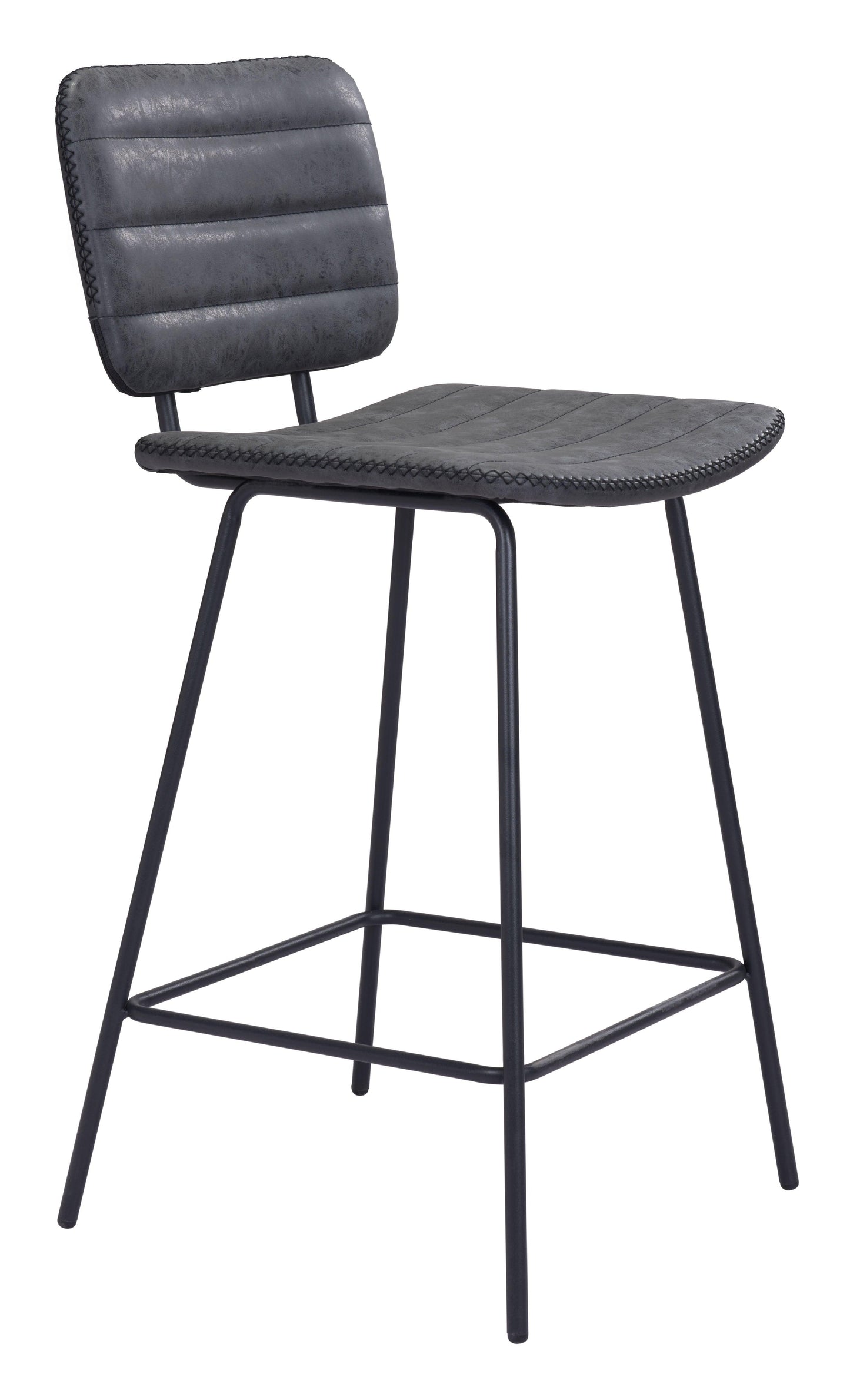 Boston Counter Stool (Set of 2) Vintage Black - Disselt Designs