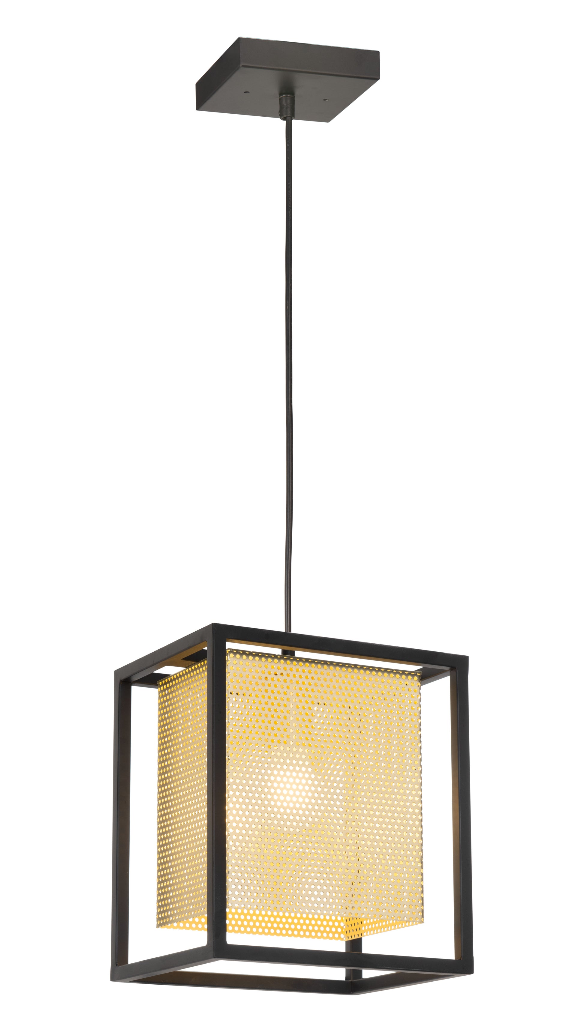 Yves Ceiling Lamp Gold & Black - Disselt Designs