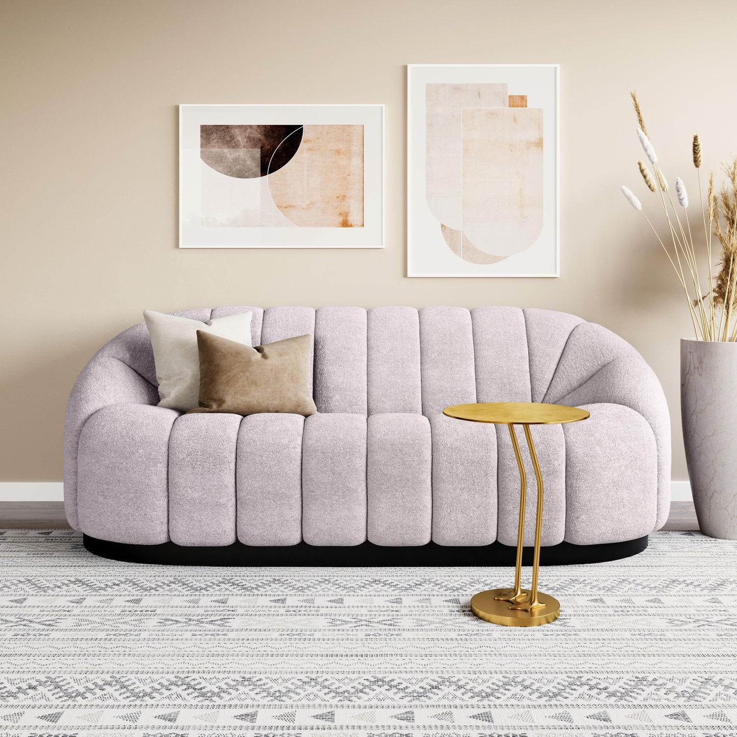 Bhutan Sofa Light Gray - Disselt Designs