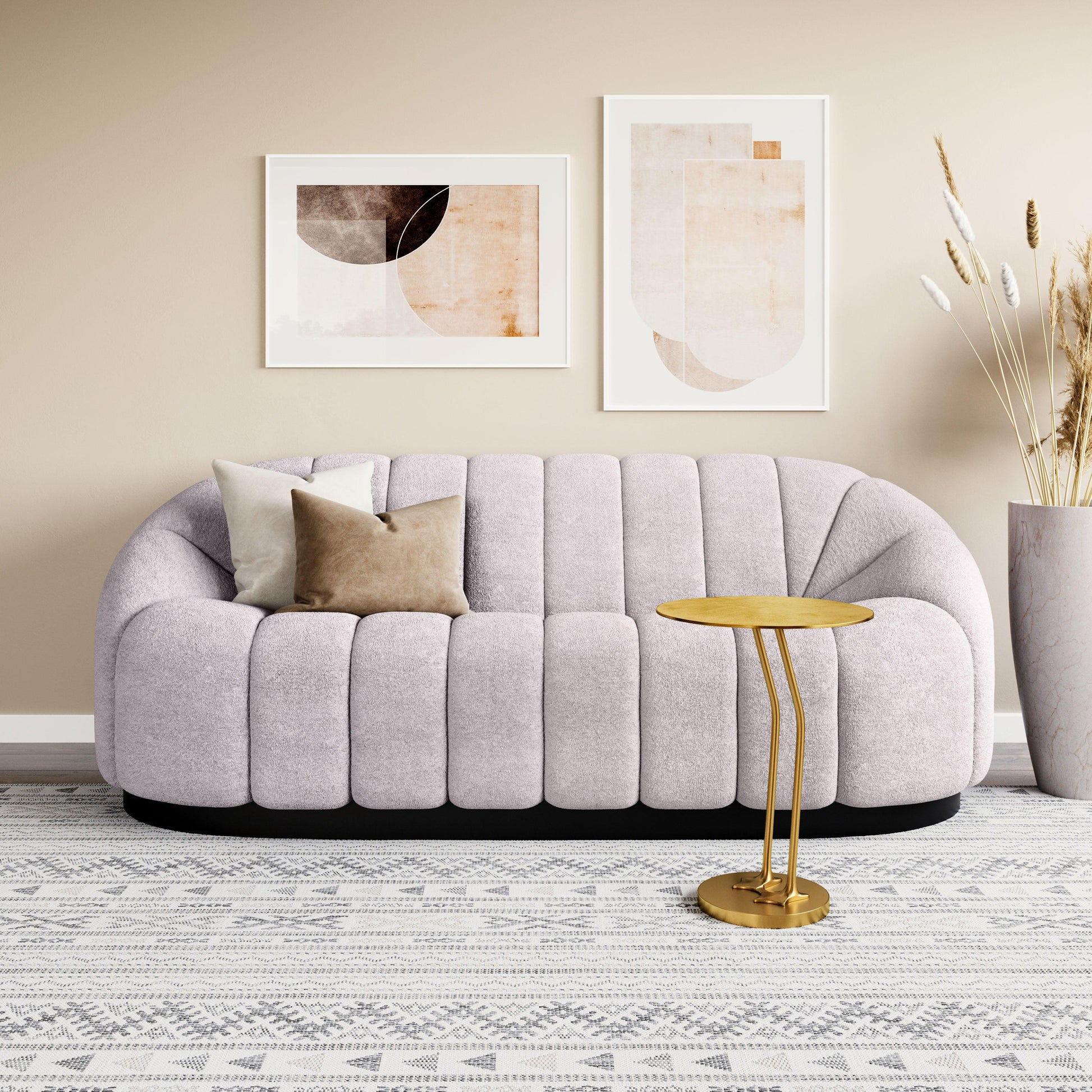 Bhutan Sofa Light Gray - Disselt Designs