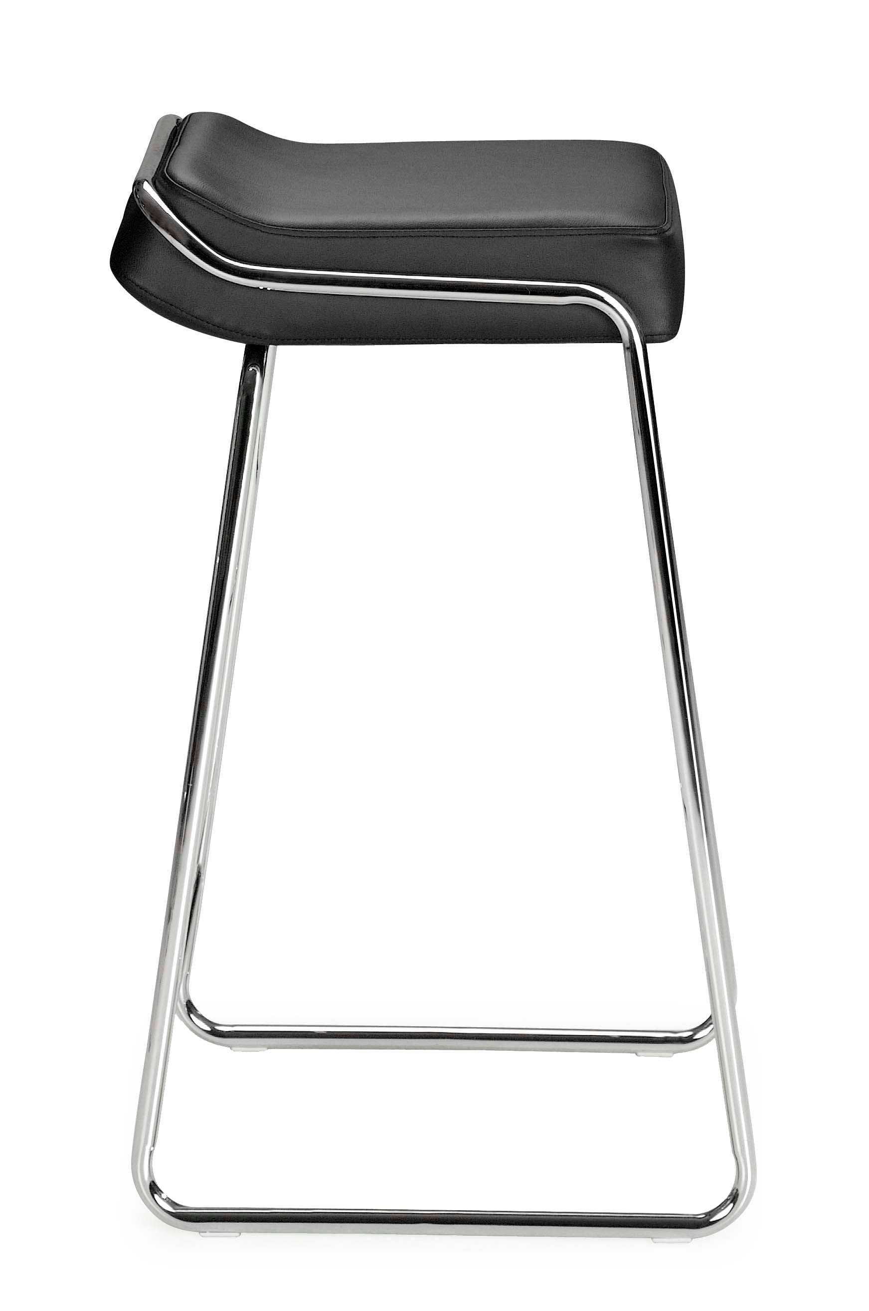 Wedge Barstool (Set of 2) Black - Disselt Designs