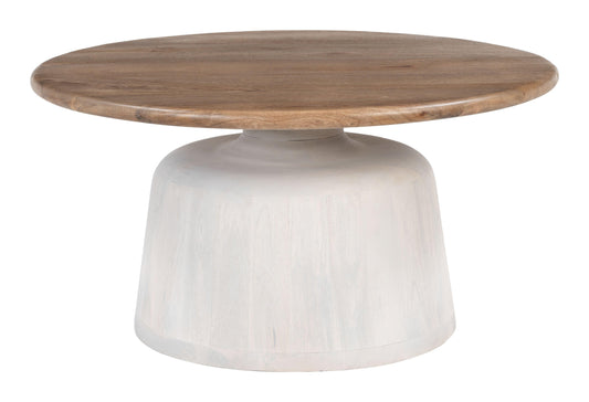 Goblet Coffee Table Brown & White - Disselt Designs
