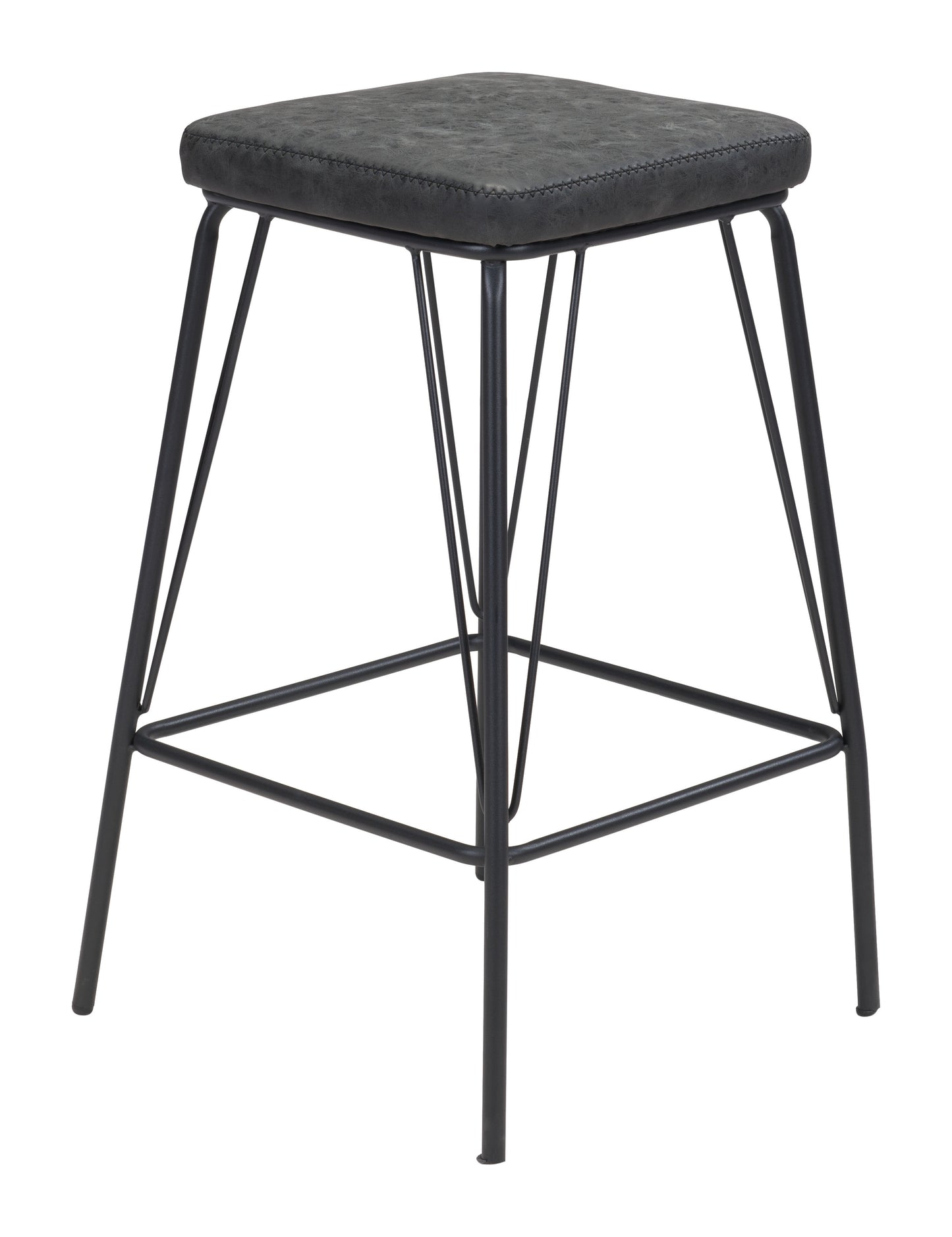Samuel Counter Stool (Set of 2) Vintage Black - Disselt Designs