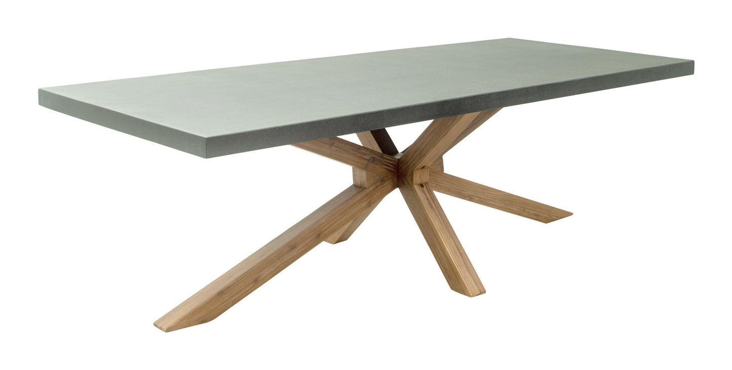 Suan Rectangular Dining Table Gray - Disselt Designs