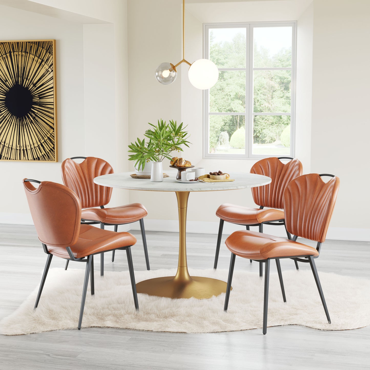 Terrence Dining Chair (Set of 2) Vintage Brown - Disselt Designs