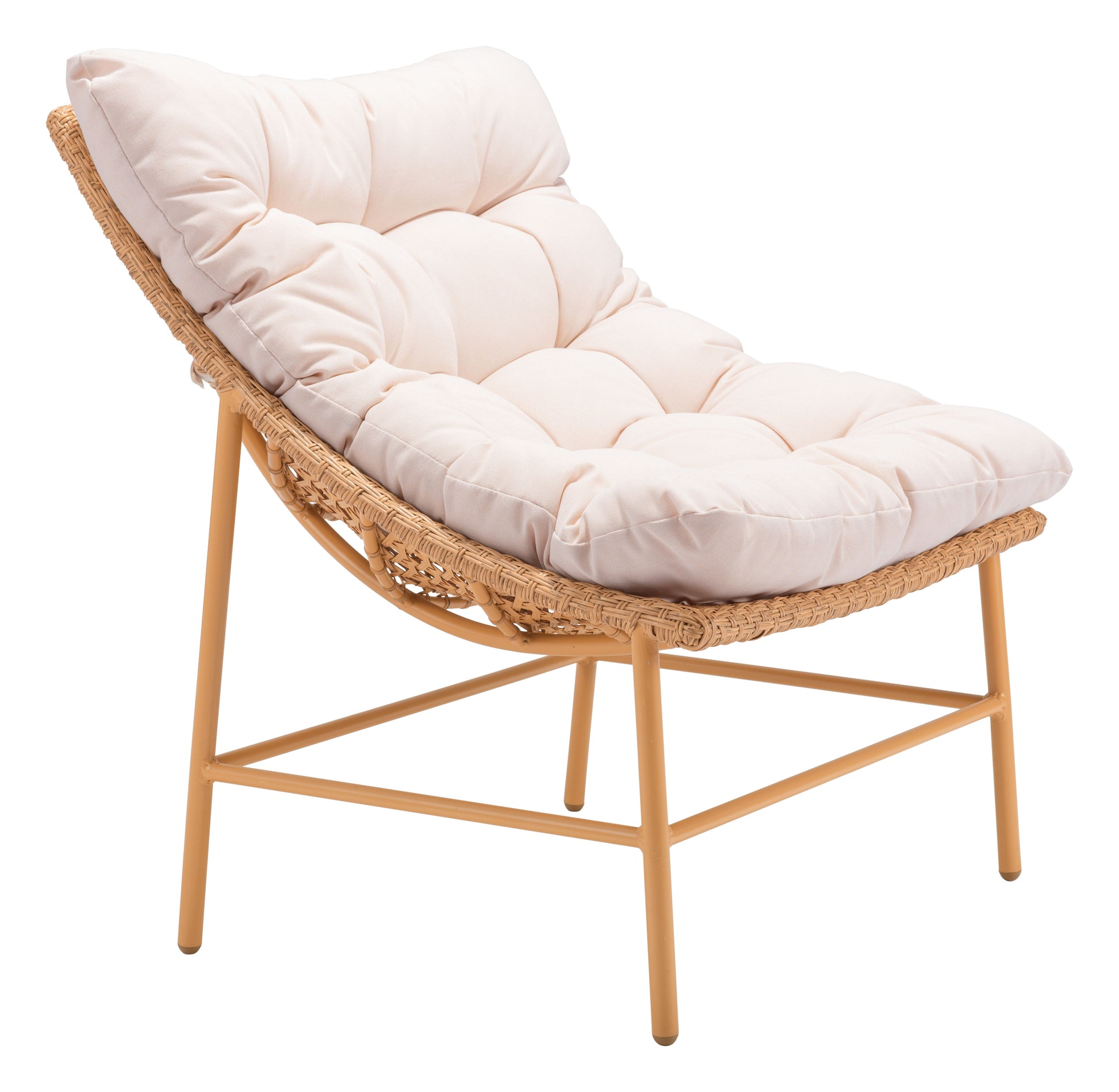 Merilyn Accent Chair Beige & Natural - Disselt Designs