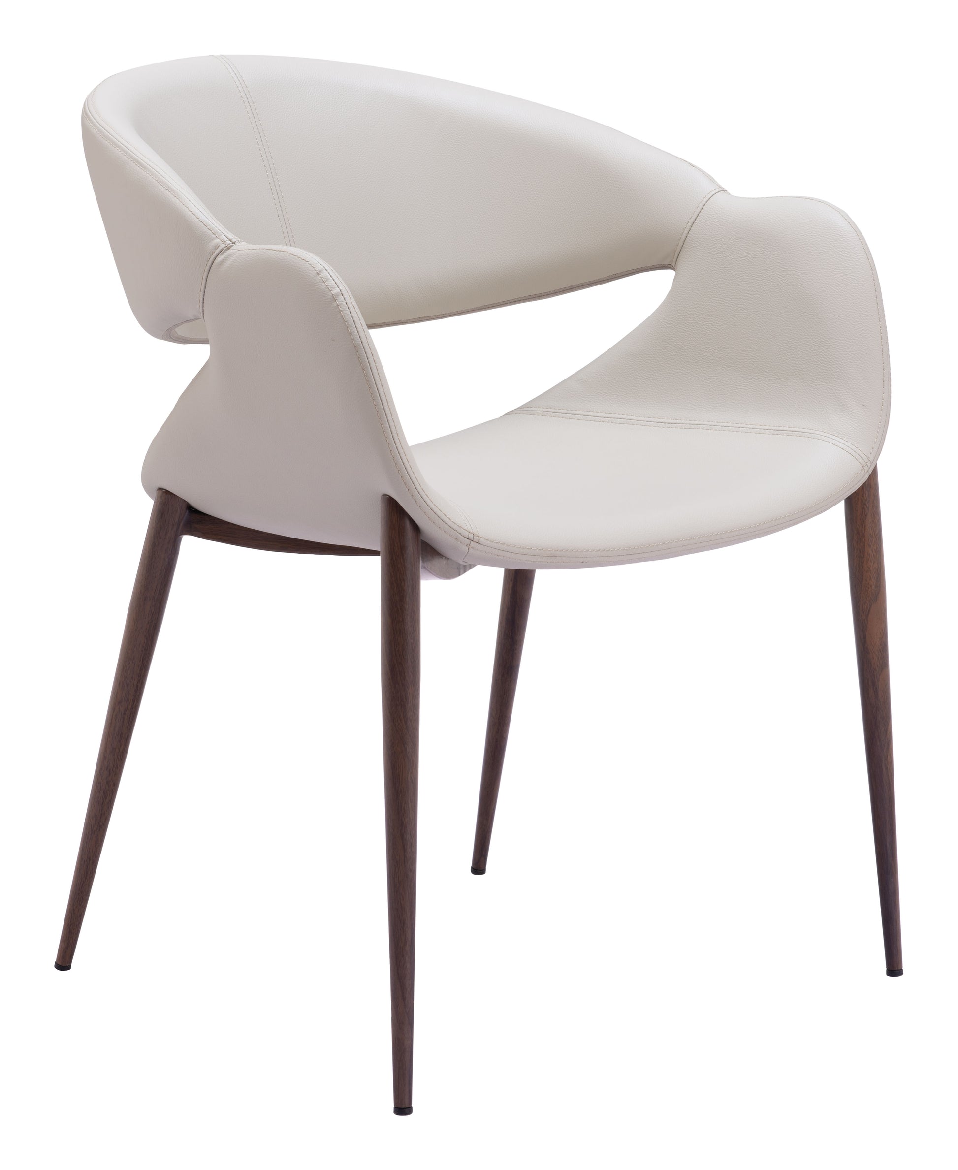 Limay Dining Chair (Set of 2) Beige & Walnut - Disselt Designs