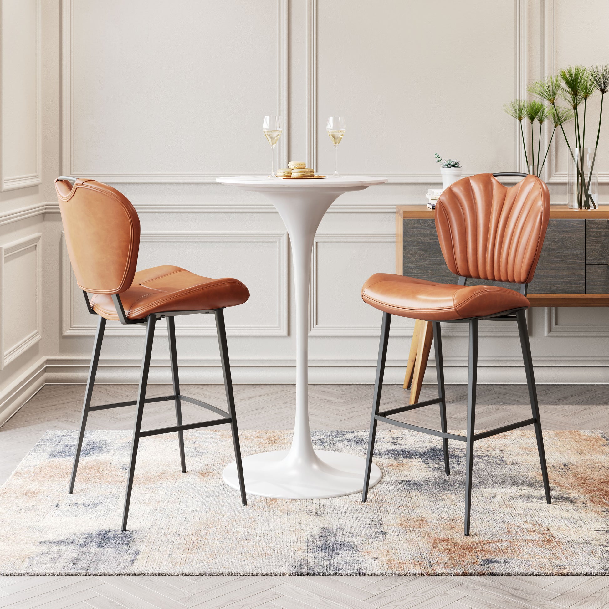 Terrence Barstool Vintage Brown - Disselt Designs