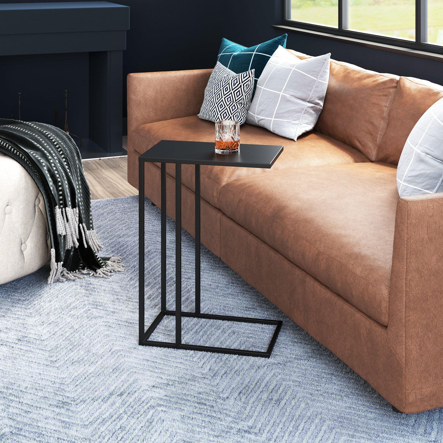 Atom Side Table Black - Disselt Designs