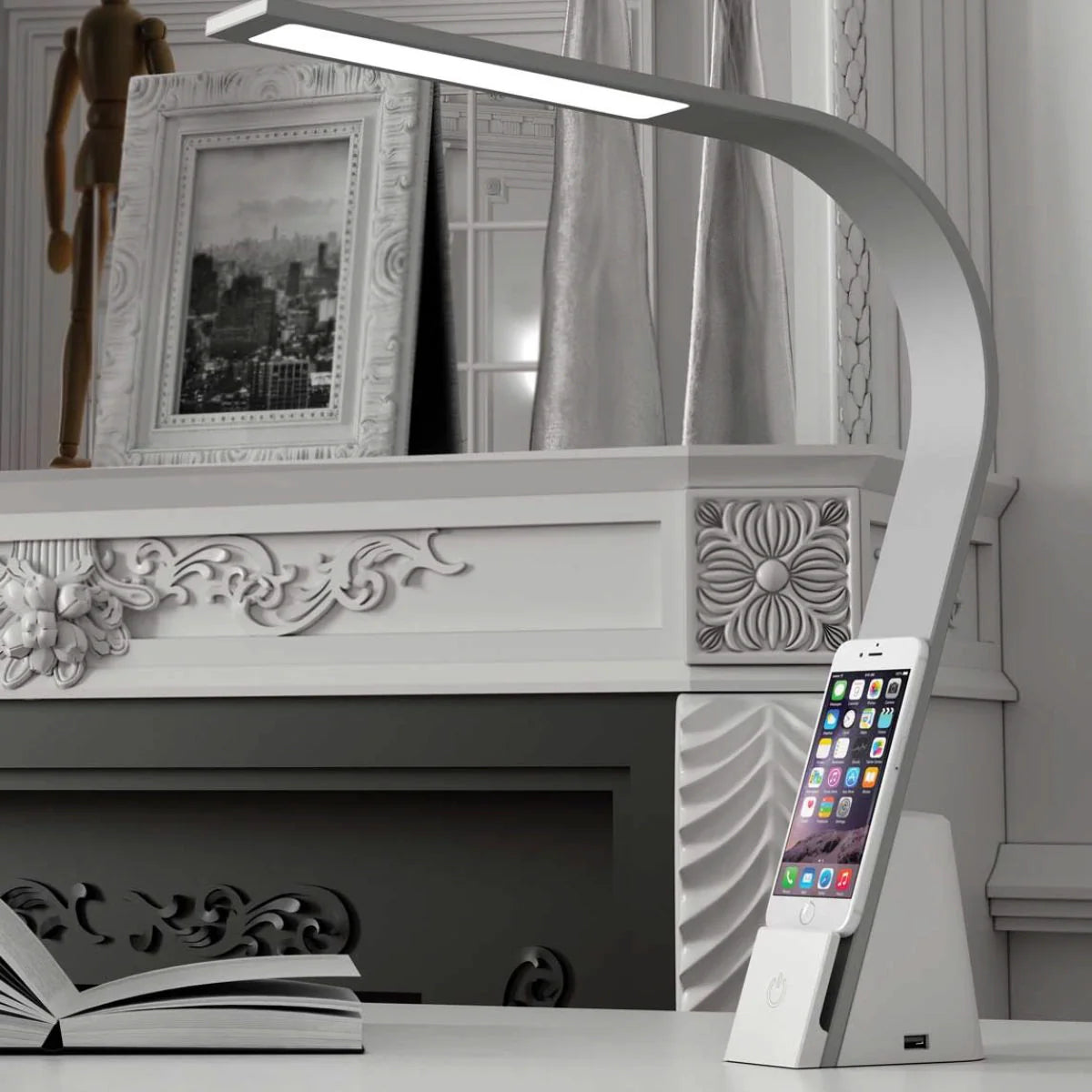 Brooklyn AURA LED Task Light (Wireless Qi™ Charging) - Disselt Designs
