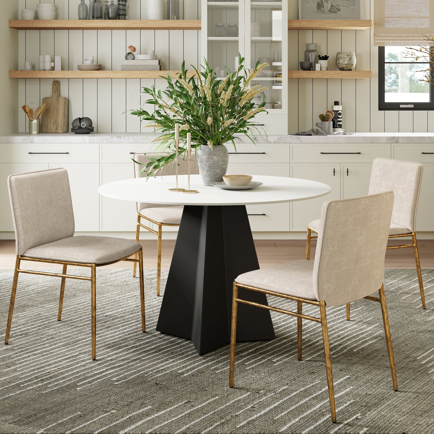 Izar Dining Table White - Disselt Designs