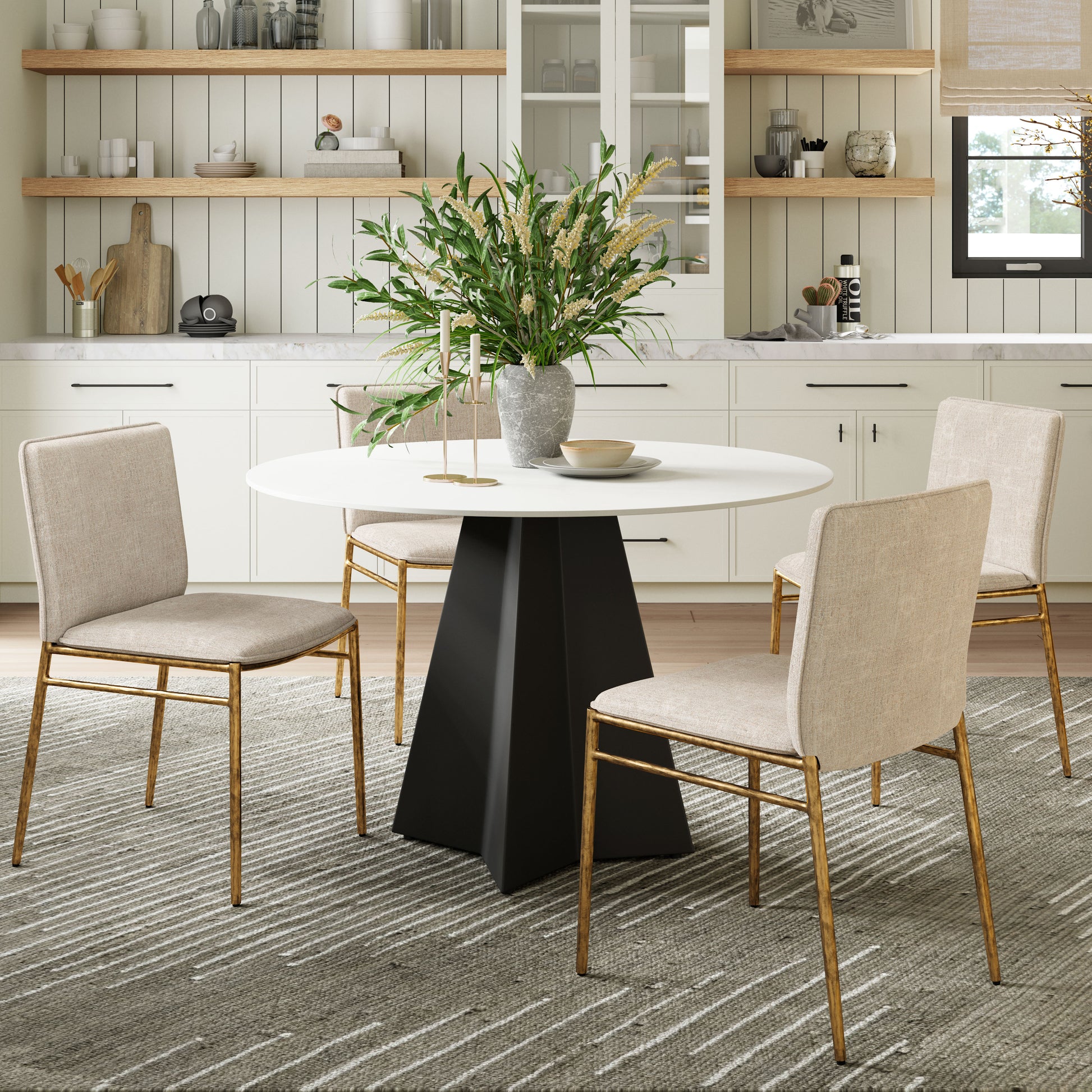 Izar Dining Table White - Disselt Designs
