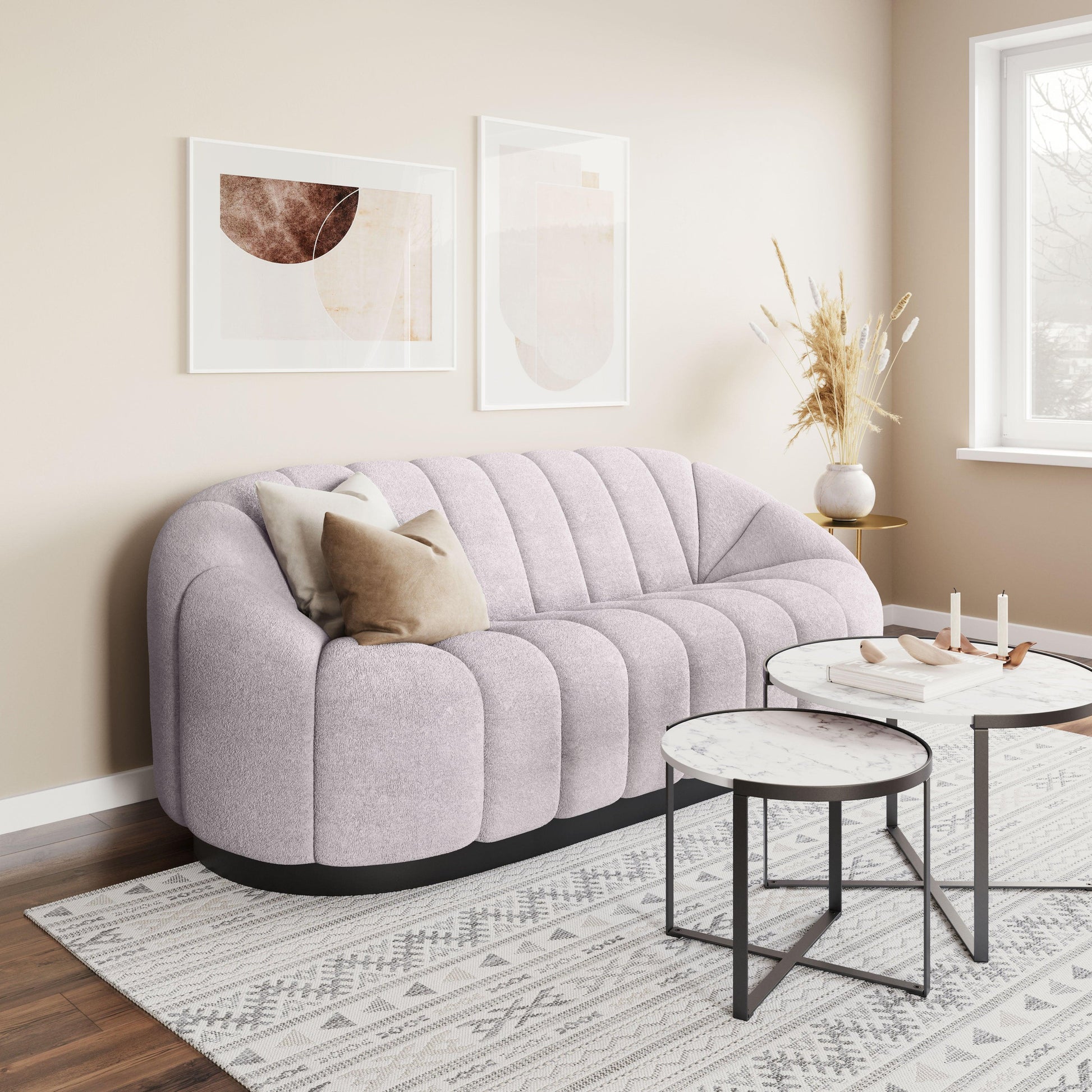 Bhutan Sofa Light Gray - Disselt Designs