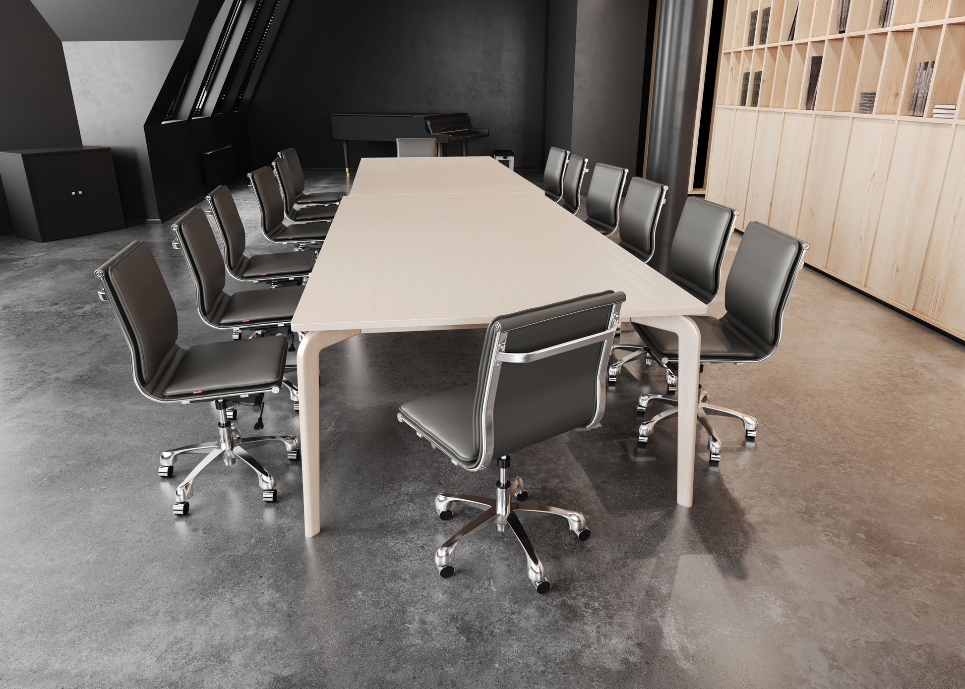 Lider Plus Armless Office Chair Gray - Disselt Designs