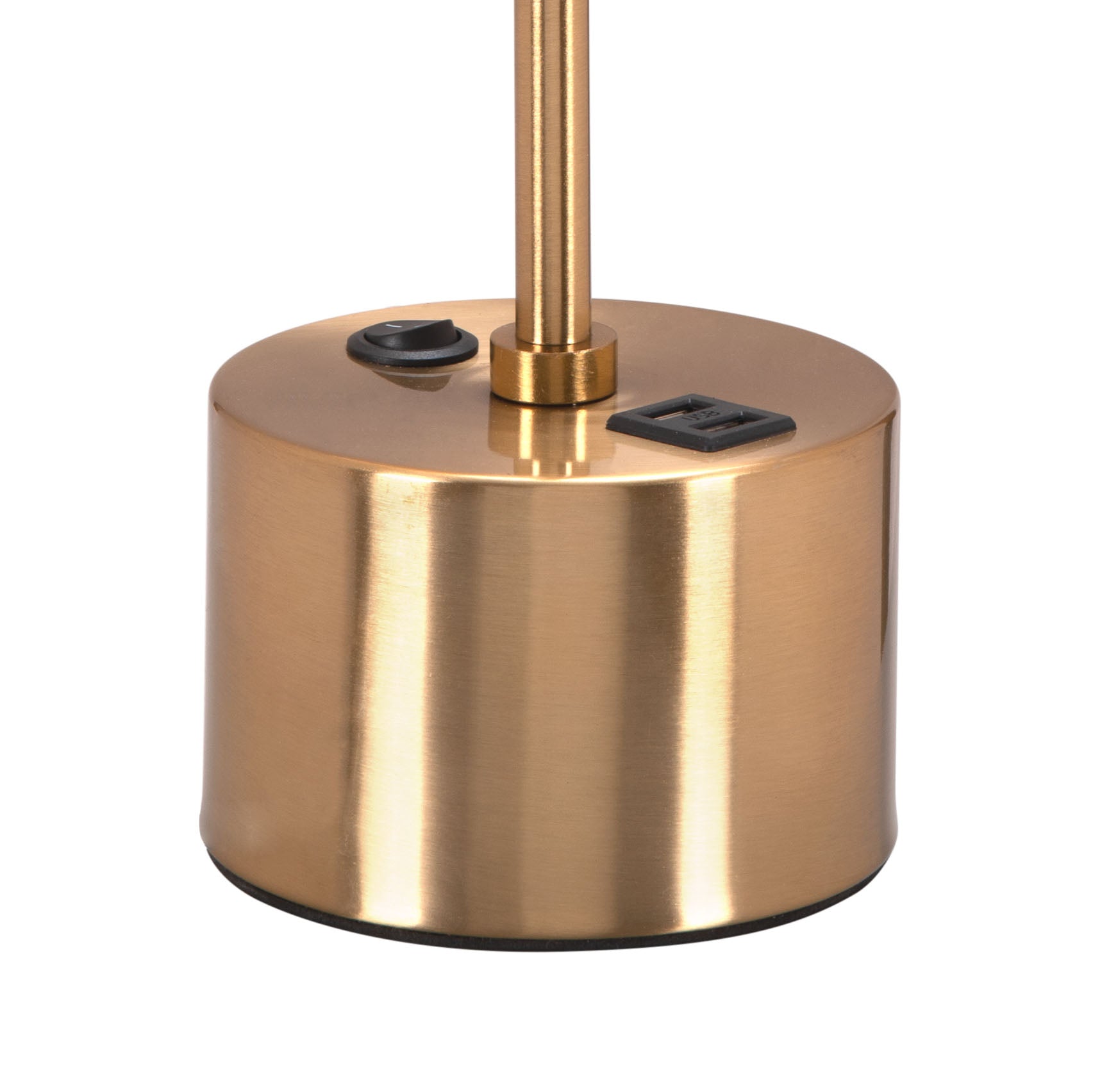 Kippy Table Lamp Brown & Brass - Disselt Designs