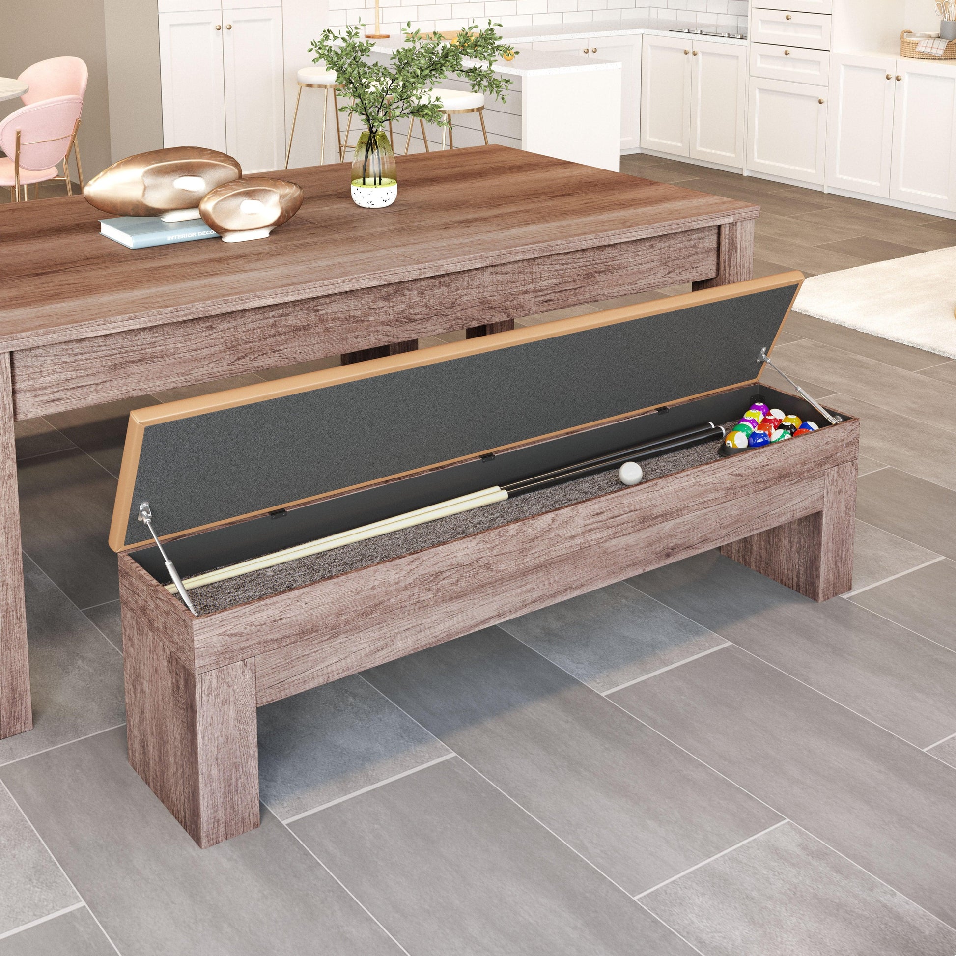Bonker Storage Bench (Set of 2) Brown - Disselt Designs